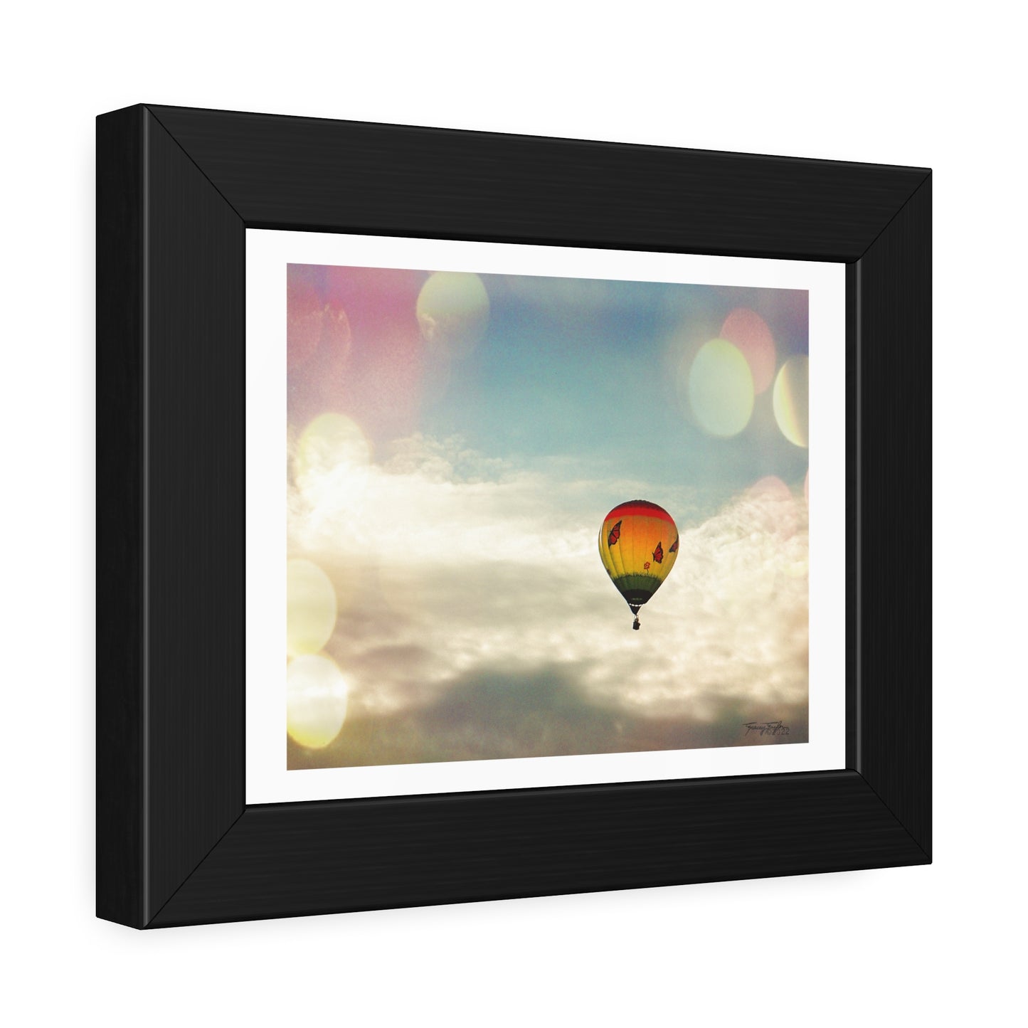 Tracey Taylor Fine Art "Bye Bye, Flutterby Sometime" Digital Mixed Media Framed Paper Poster