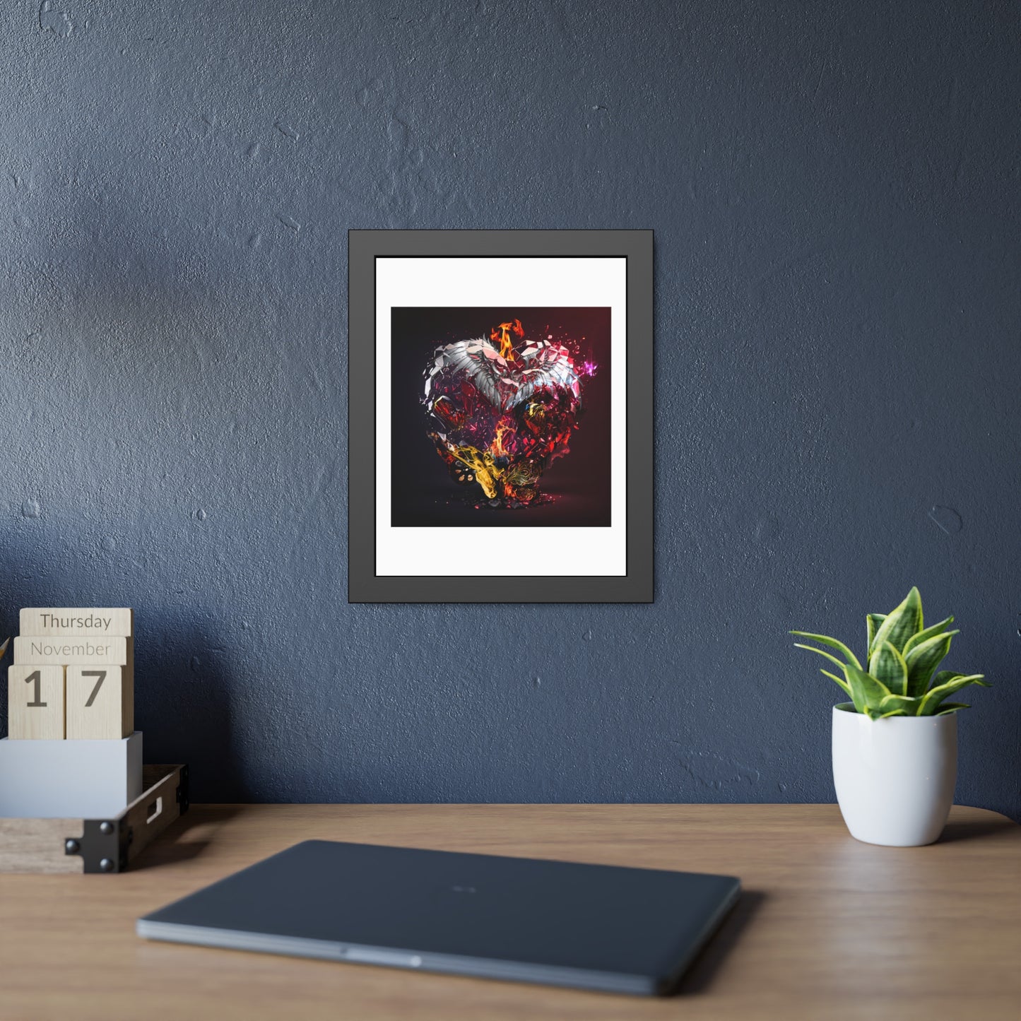 Tracey Taylor Fine Art "The Kaleidoscope of Being (21 Guns), 2024" Digital Mixed Media Framed Paper Poster