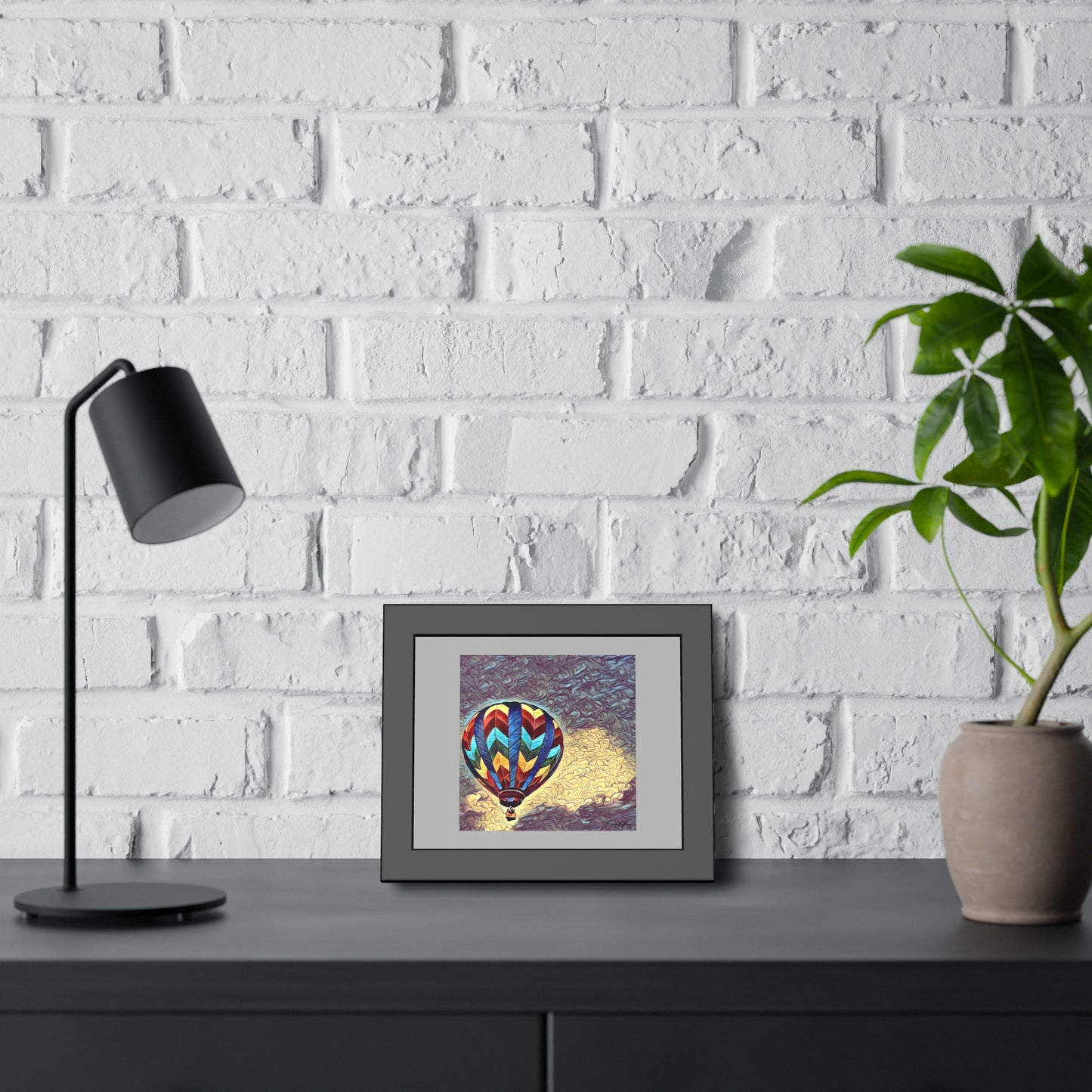 Tracey Taylor Fine Art "Dark Sky 1" Digital Mixed Media Framed Paper Poster