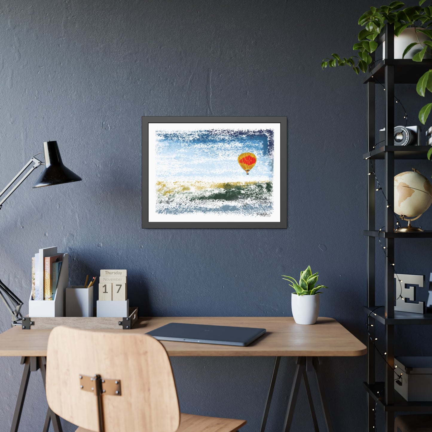 Tracey Taylor Fine Art "Zia Rio" Digital Watercolor Framed Paper Poster
