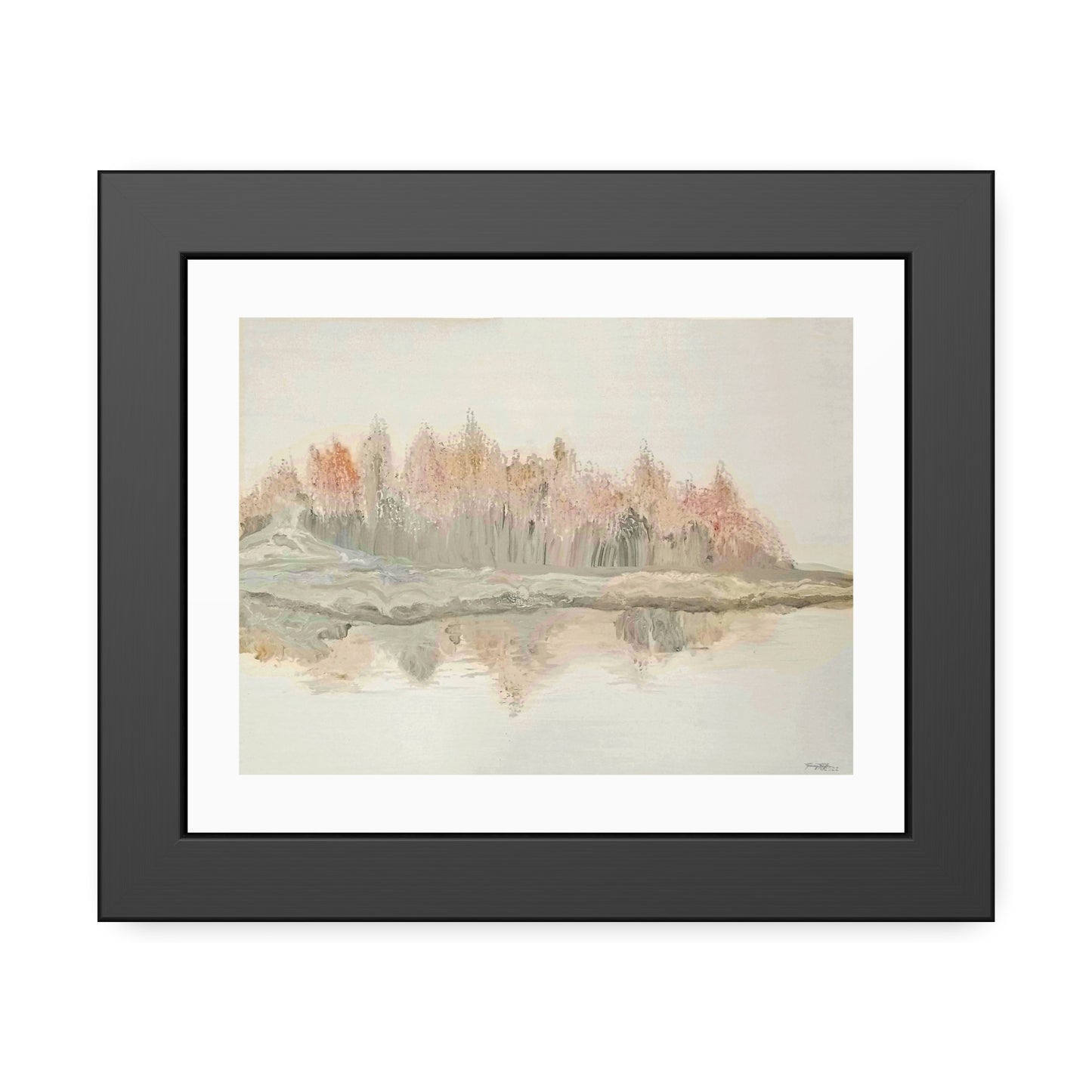 Tracey Taylor Fine Art "Shoreline" Digital Mixed Media Framed Paper Poster