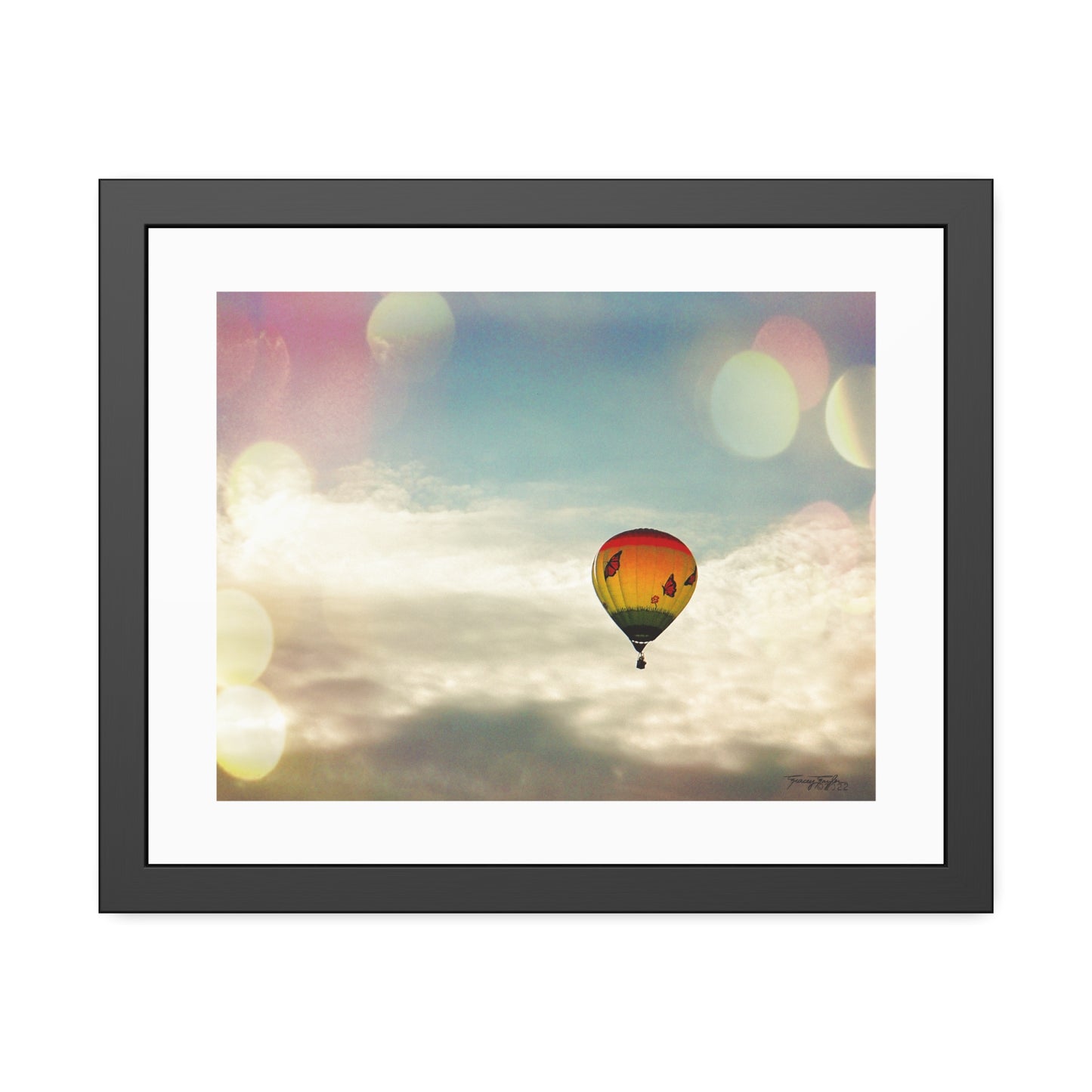 Tracey Taylor Fine Art "Bye Bye, Flutterby Sometime" Digital Mixed Media Framed Paper Poster