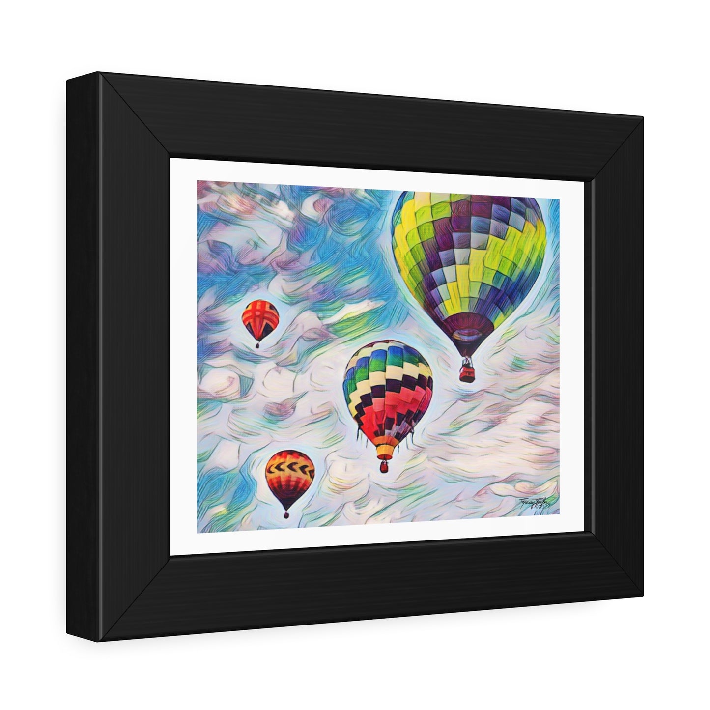 Tracey Taylor Fine Art "Drift" Digital Mixed Media Framed Paper Poster