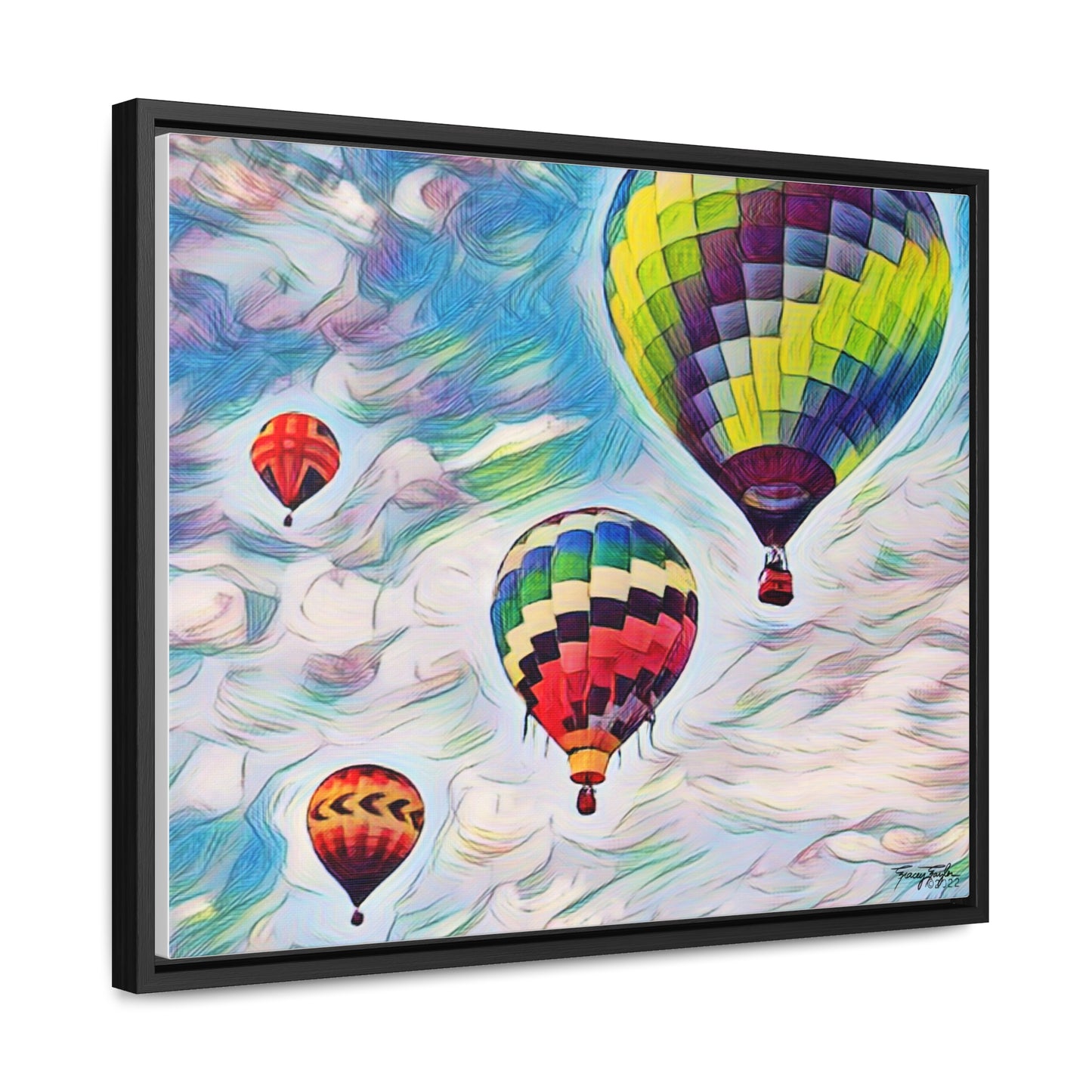 Tracey Taylor Fine Art "Drift" Digital Mixed Media Gallery Canvas Wrap