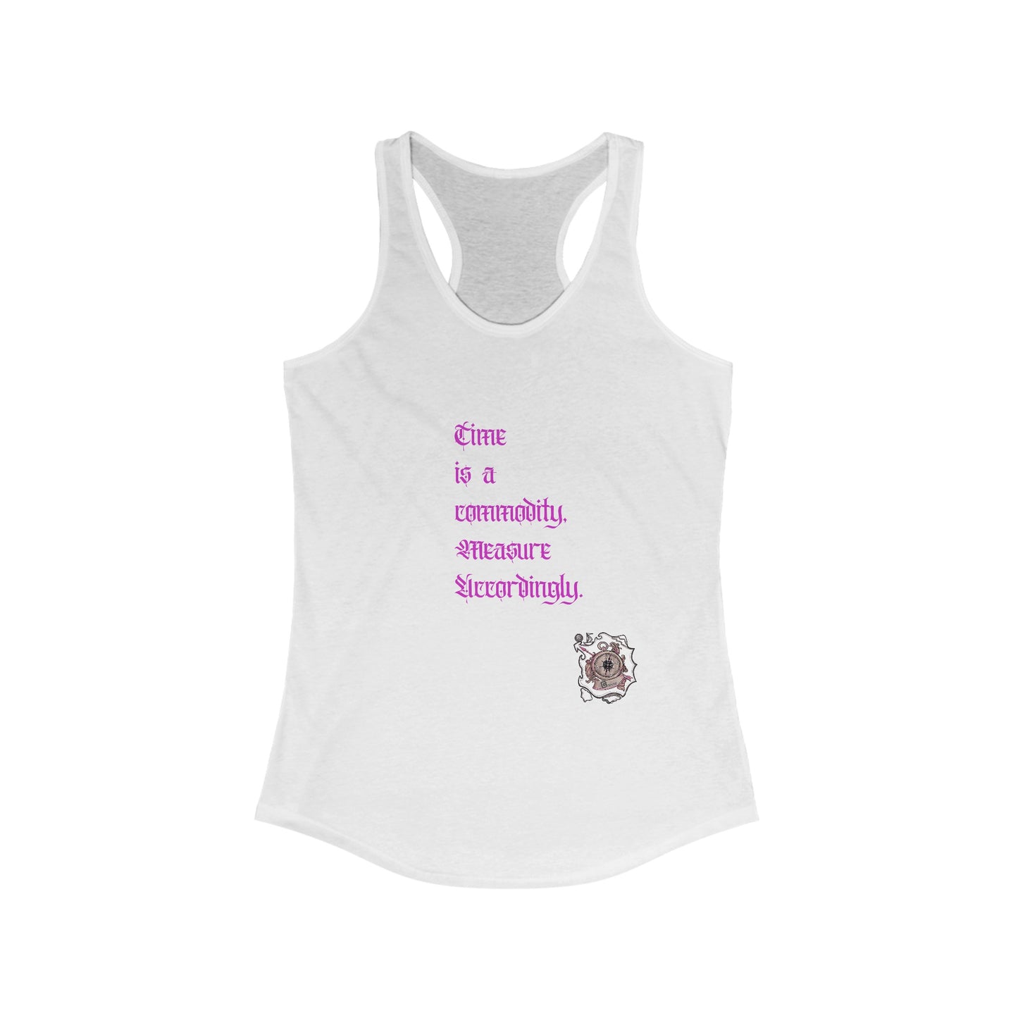 BeSpoke Time is a Commodity Women's Ideal Racerback Tank