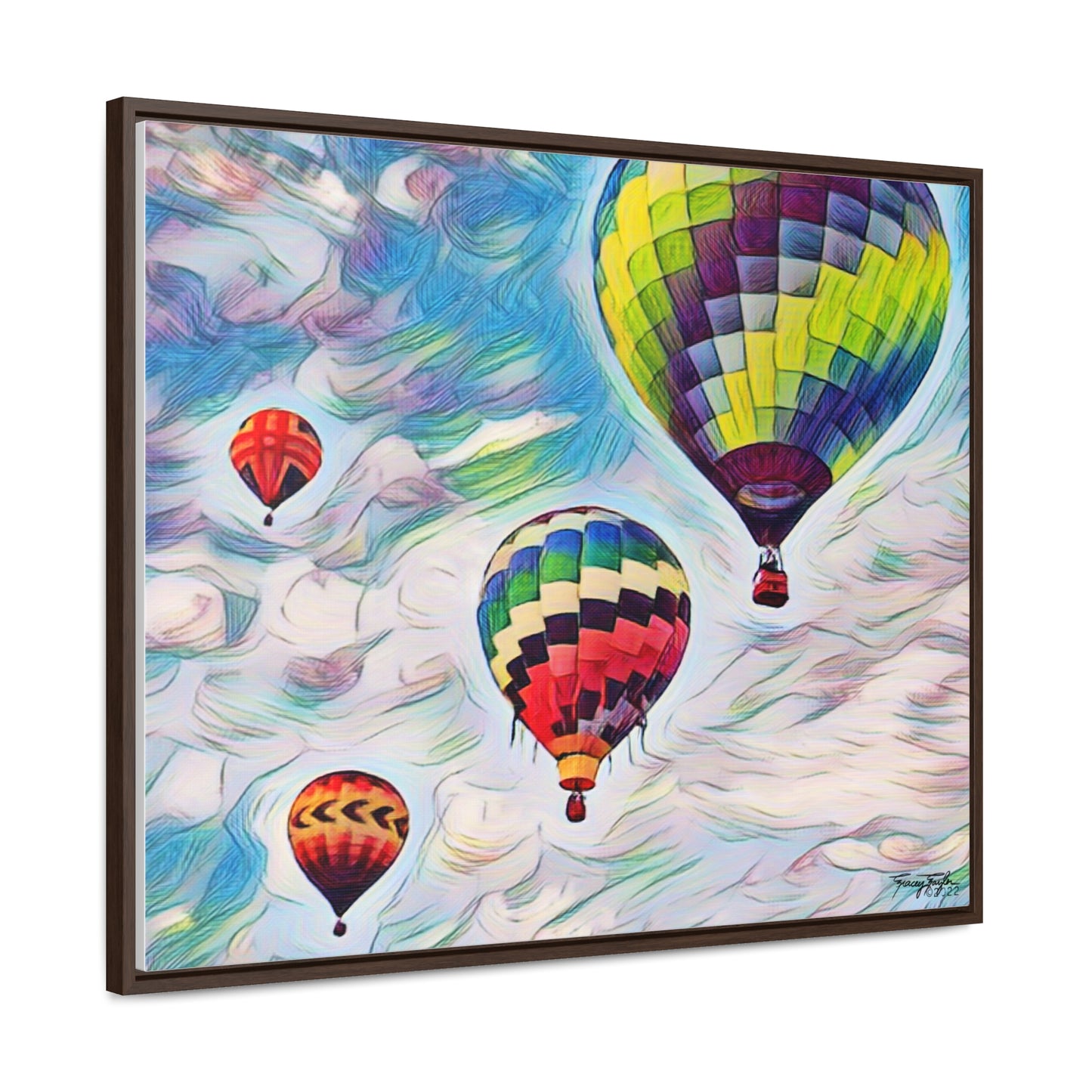 Tracey Taylor Fine Art "Drift" Digital Mixed Media Gallery Canvas Wrap