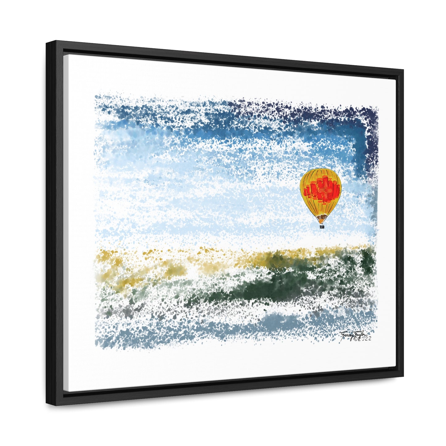 Tracey Taylor Fine Art "Zia Rio" Digital Watercolor Gallery Canvas Wrap