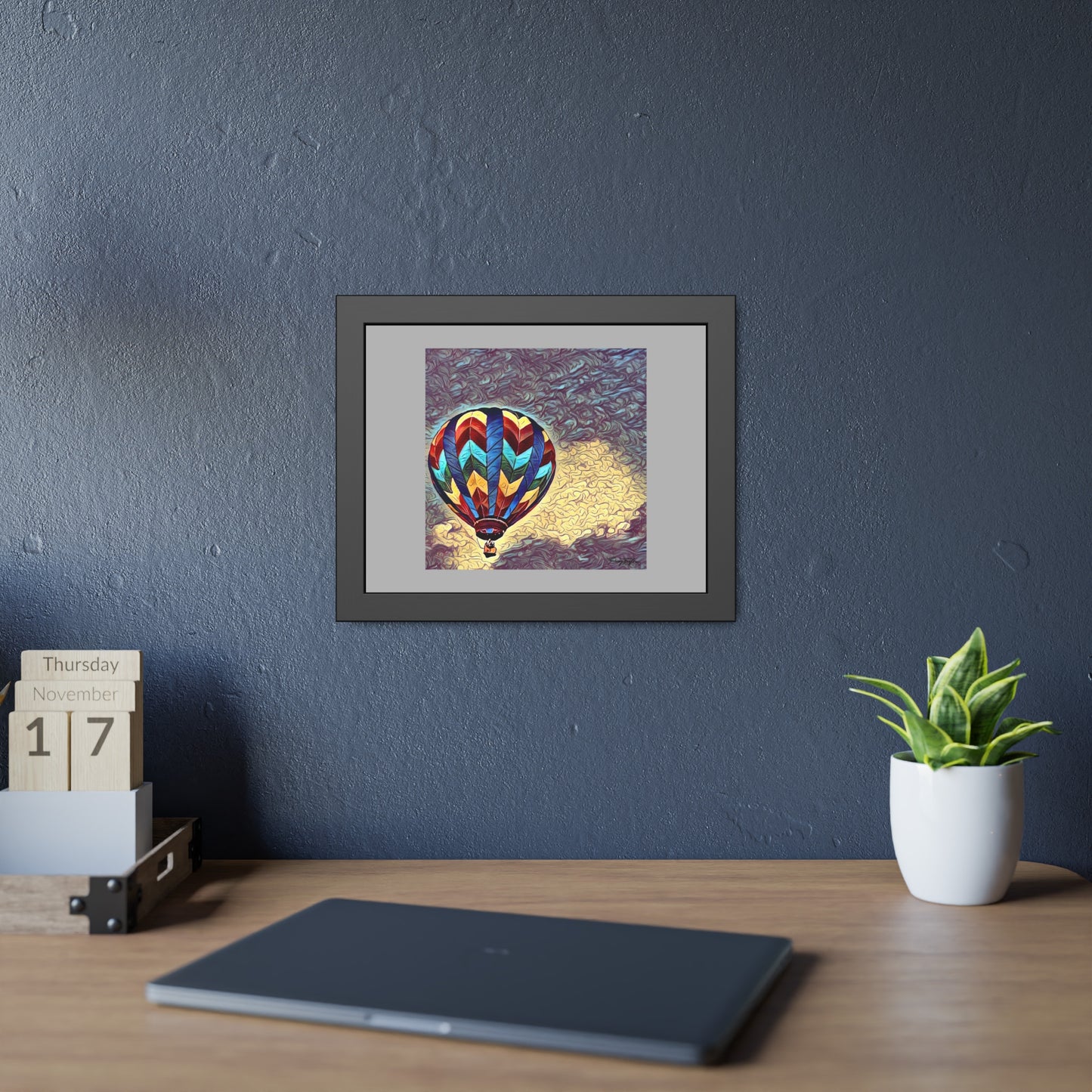Tracey Taylor Fine Art "Dark Sky 1" Digital Mixed Media Framed Paper Poster