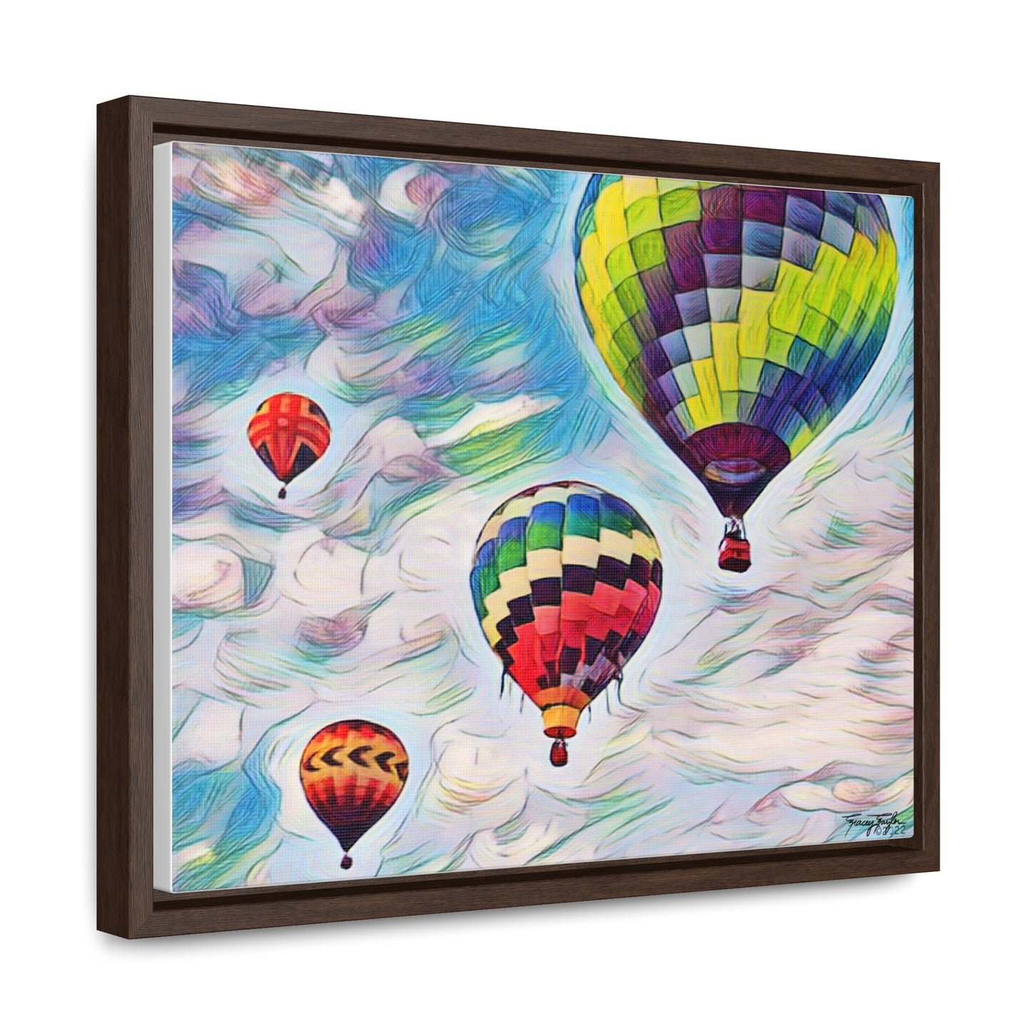 Tracey Taylor Fine Art "Drift" Digital Mixed Media Gallery Canvas Wrap