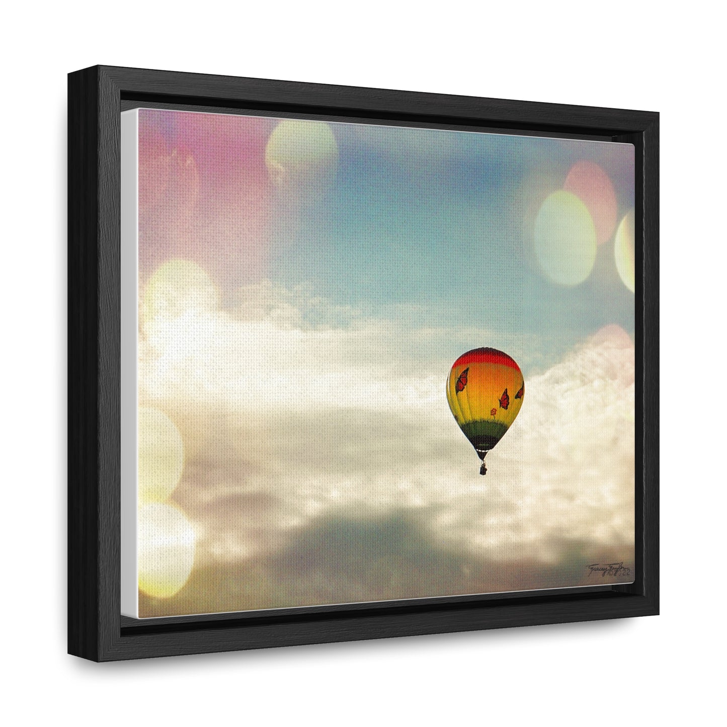 Tracey Taylor Fine Art "Bye Bye, Flutterby Sometime" Digital Mixed Media Gallery Canvas Wrap