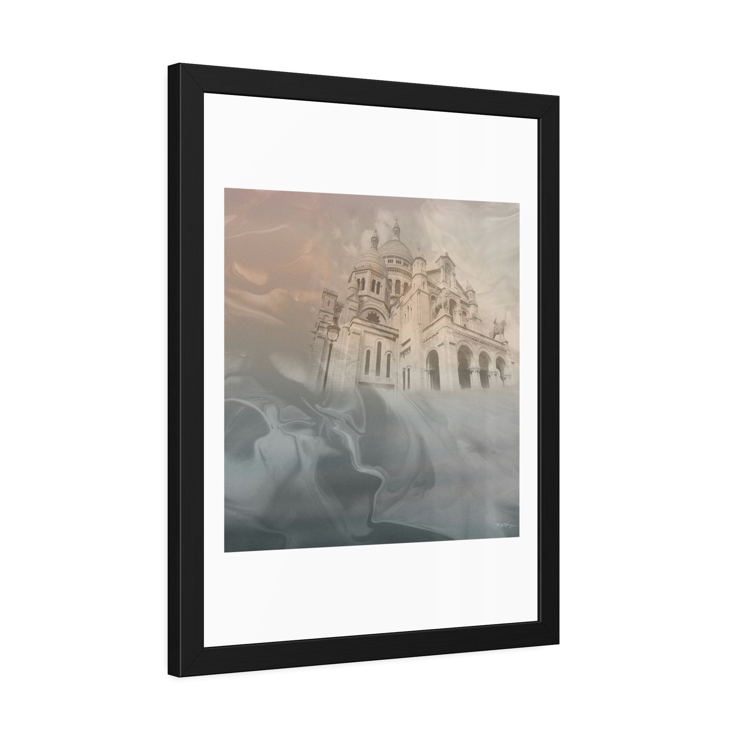 Tracey Taylor Fine Art "The Stairways of The Sacred Heart" Digital Mixed Media Framed Paper Poster