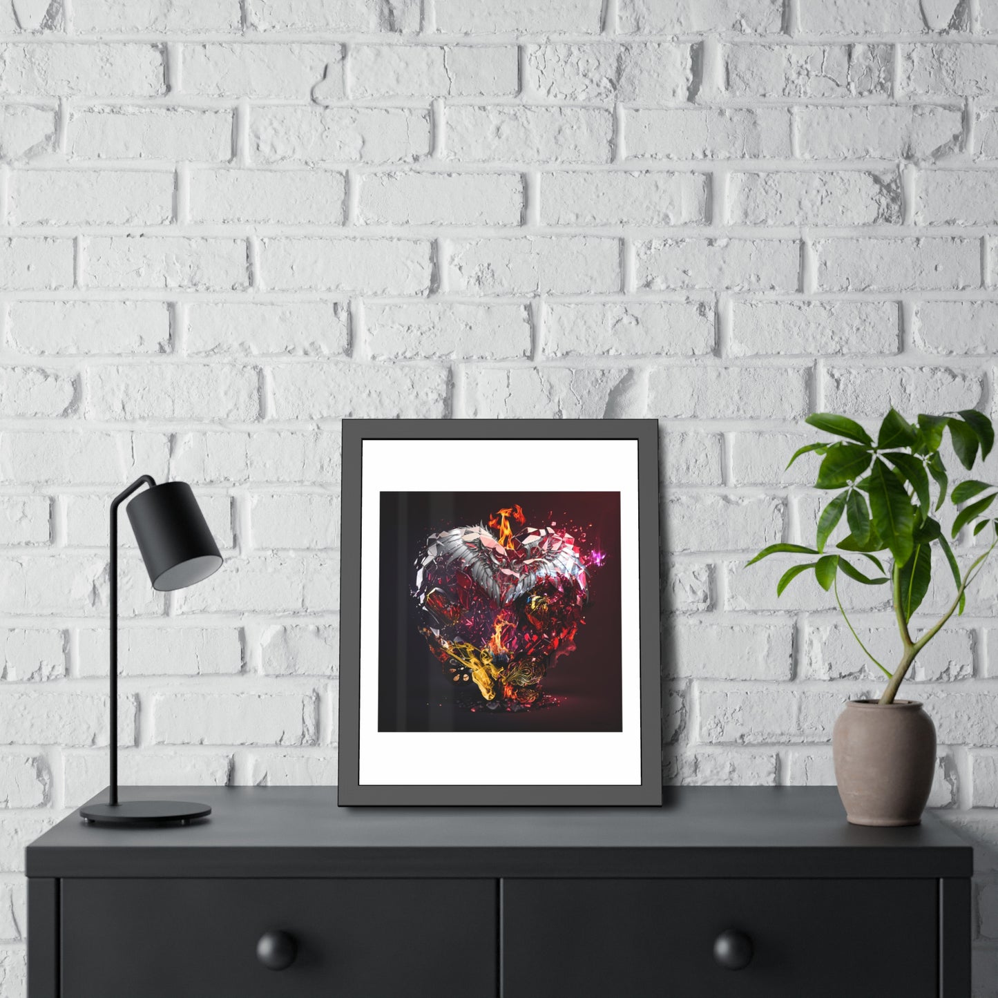 Tracey Taylor Fine Art "The Kaleidoscope of Being (21 Guns), 2024" Digital Mixed Media Framed Paper Poster