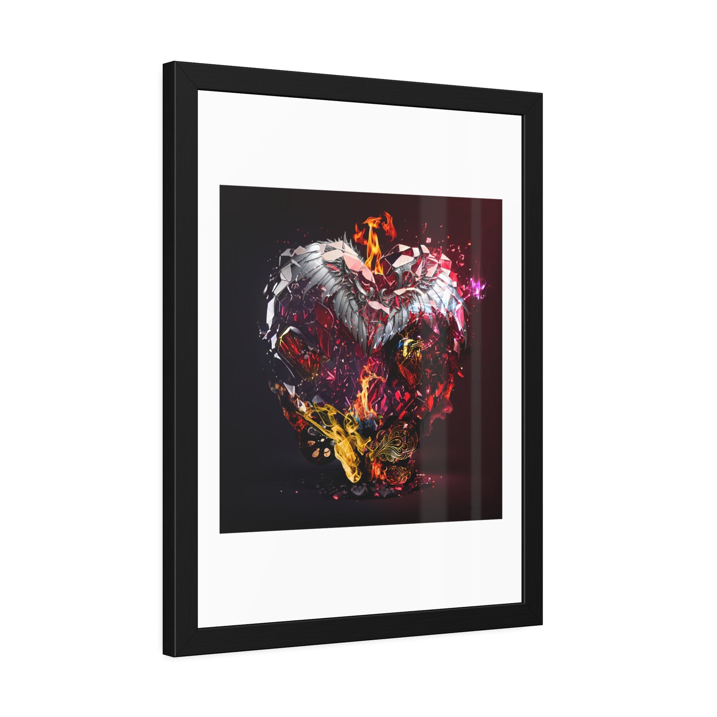 Tracey Taylor Fine Art "The Kaleidoscope of Being (21 Guns), 2024" Digital Mixed Media Framed Paper Poster