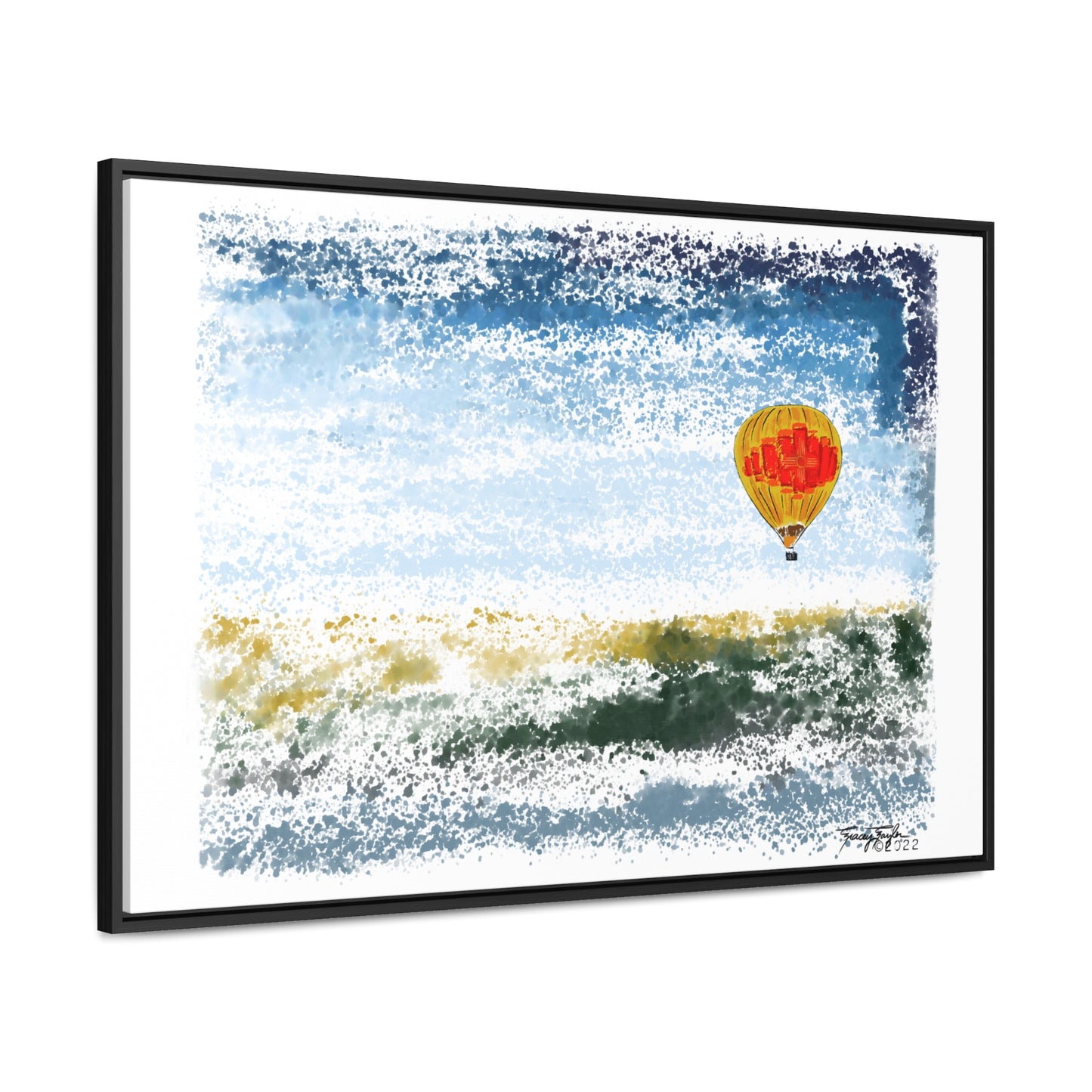 Tracey Taylor Fine Art "Zia Rio" Digital Watercolor Gallery Canvas Wrap