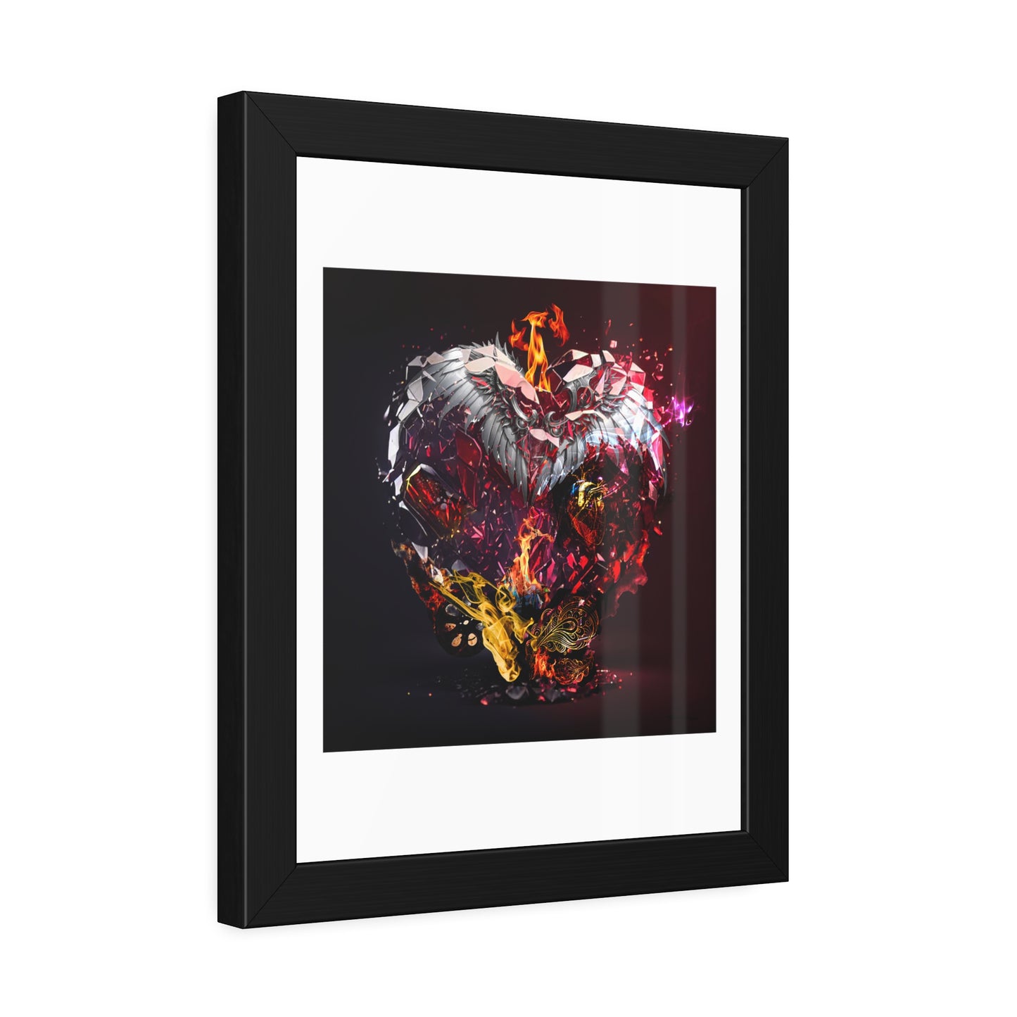 Tracey Taylor Fine Art "The Kaleidoscope of Being (21 Guns), 2024" Digital Mixed Media Framed Paper Poster