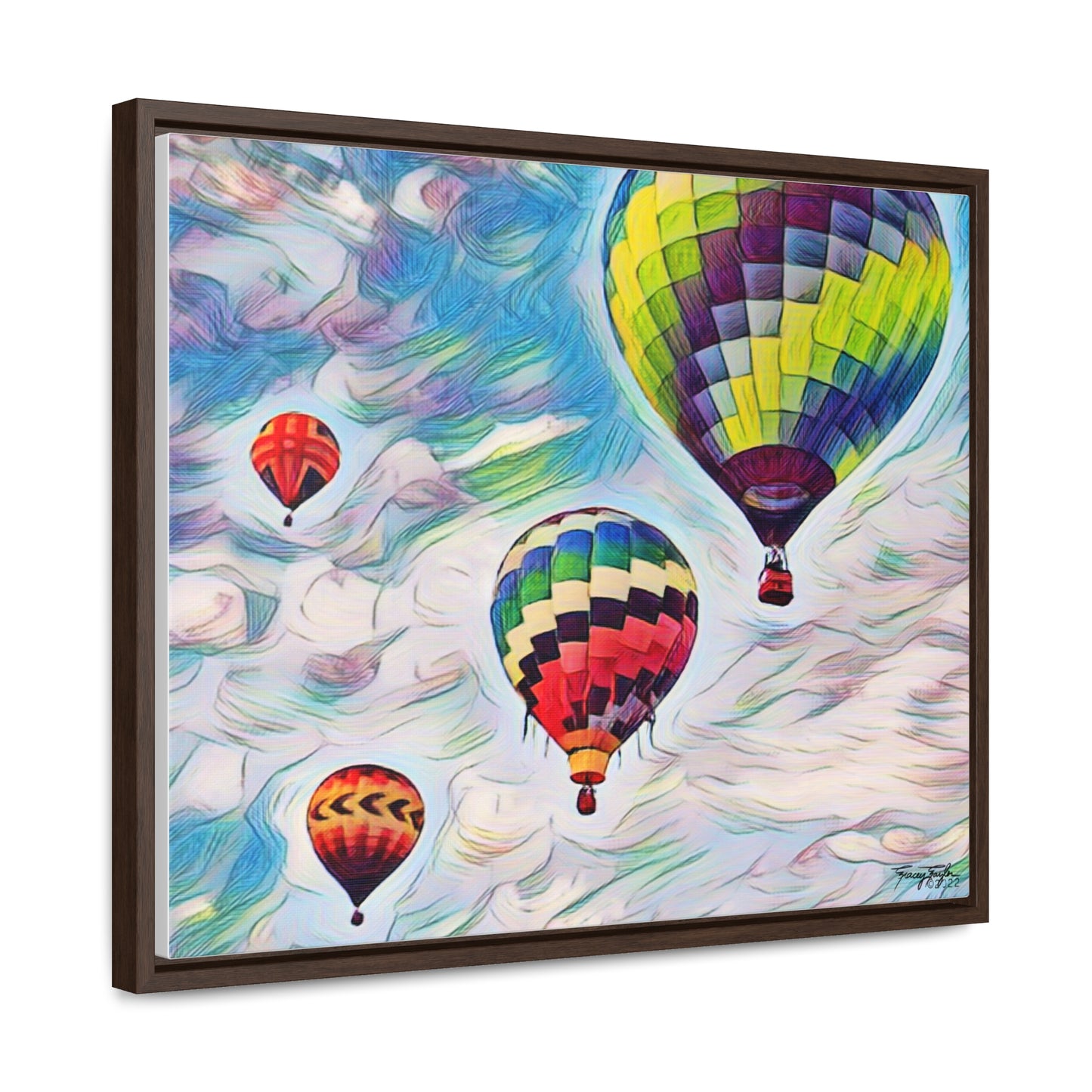 Tracey Taylor Fine Art "Drift" Digital Mixed Media Gallery Canvas Wrap