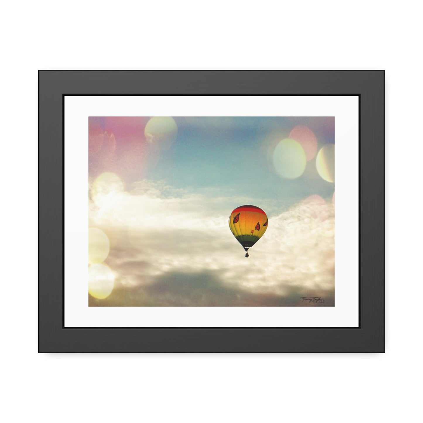 Tracey Taylor Fine Art "Bye Bye, Flutterby Sometime" Digital Mixed Media Framed Paper Poster