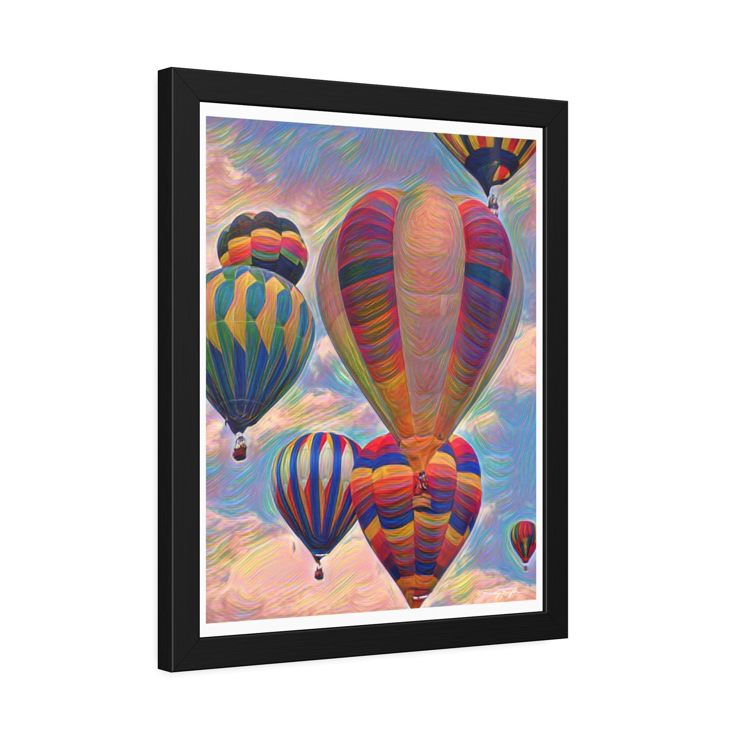 Tracey Taylor Fine Art "Pop" Digital Mixed Media Framed Paper Poster