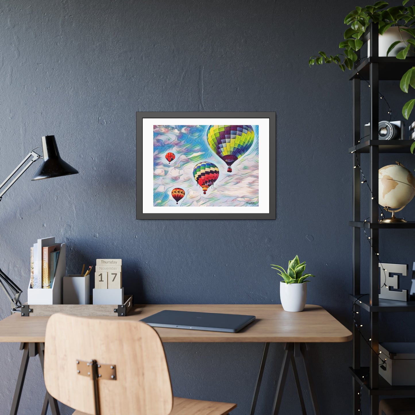 Tracey Taylor Fine Art "Drift" Digital Mixed Media Framed Paper Poster