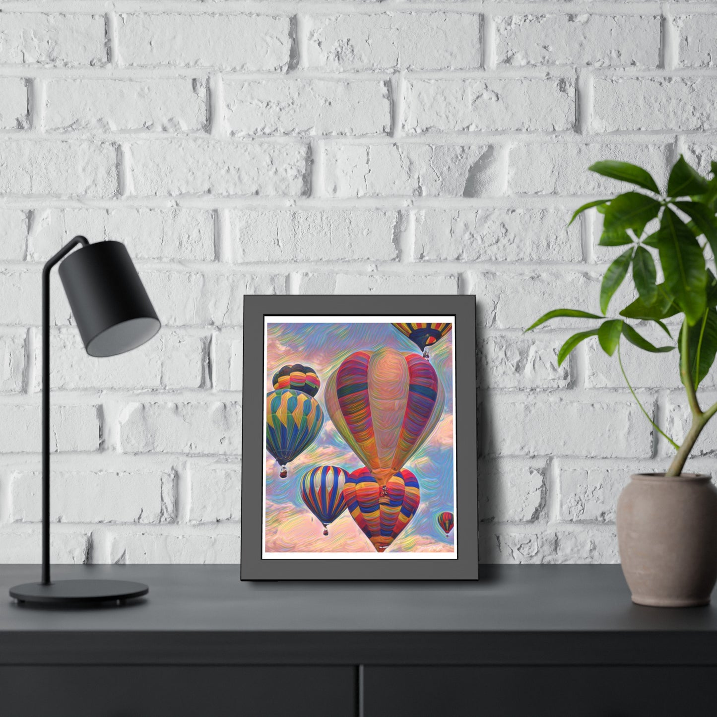 Tracey Taylor Fine Art "Pop" Digital Mixed Media Framed Paper Poster