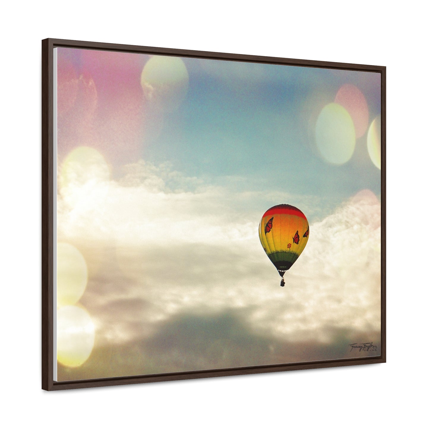 Tracey Taylor Fine Art "Bye Bye, Flutterby Sometime" Digital Mixed Media Gallery Canvas Wrap