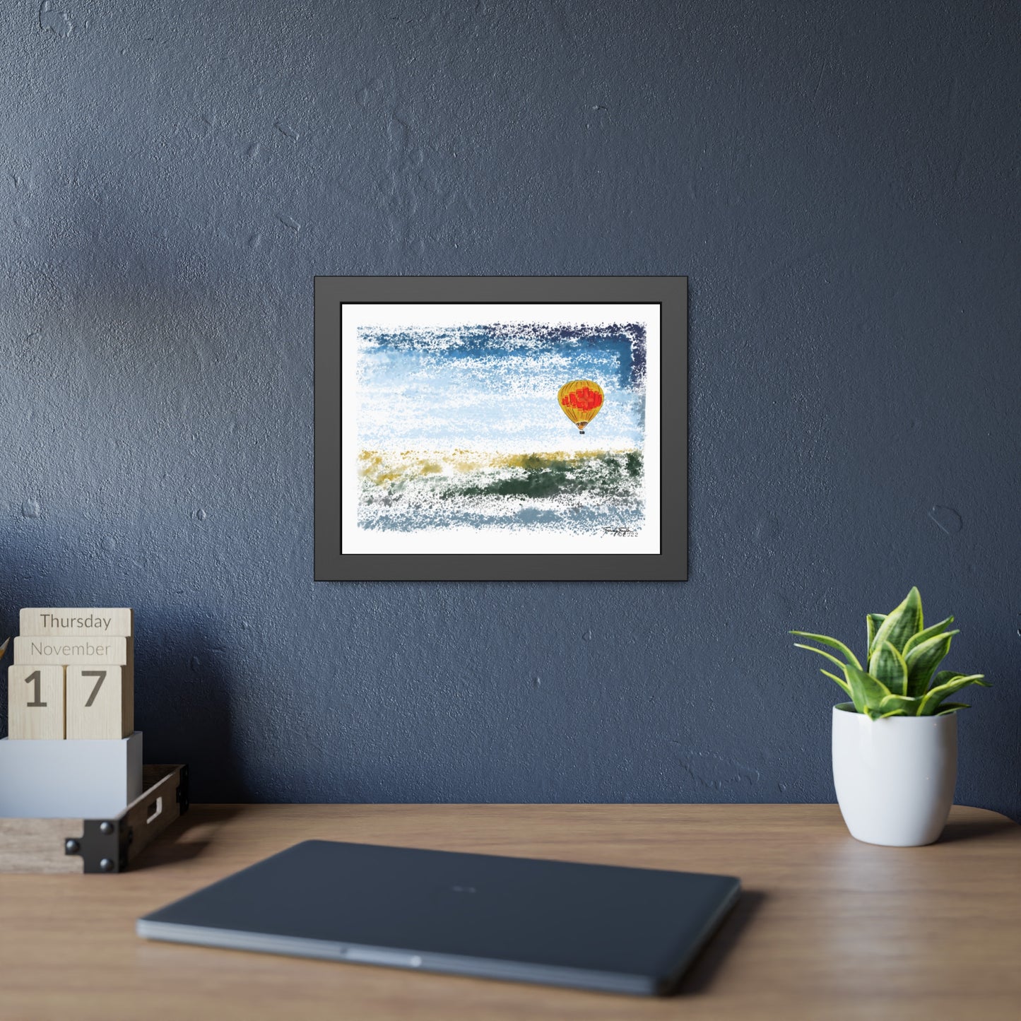 Tracey Taylor Fine Art "Zia Rio" Digital Watercolor Framed Paper Poster