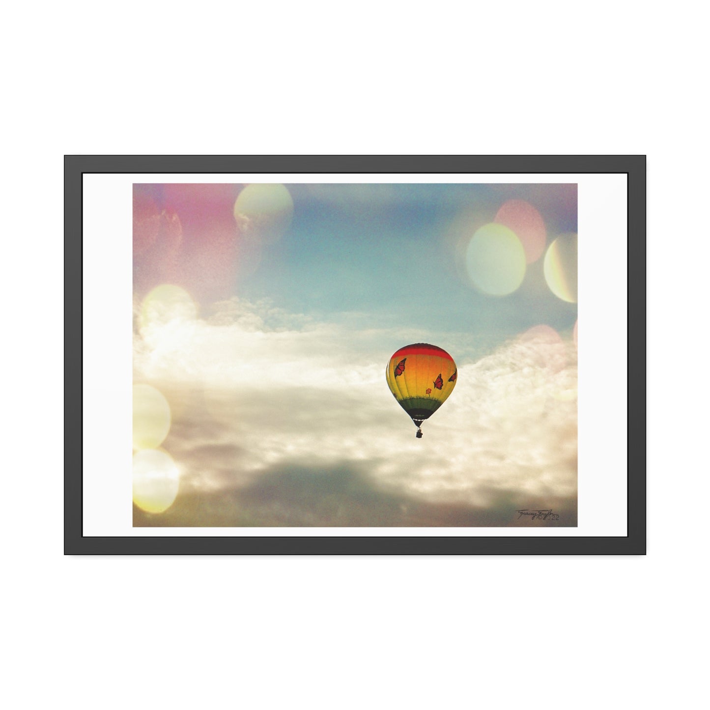 Tracey Taylor Fine Art "Bye Bye, Flutterby Sometime" Digital Mixed Media Framed Paper Poster