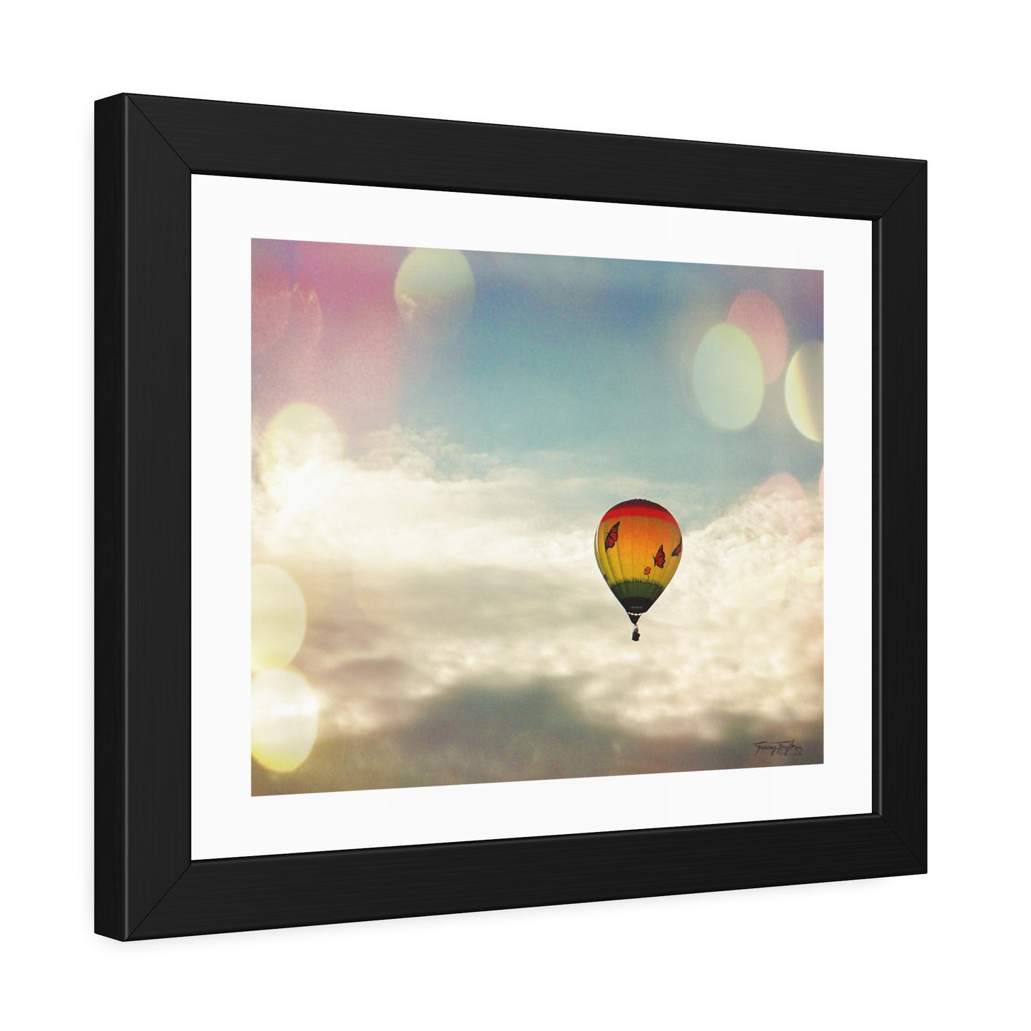 Tracey Taylor Fine Art "Bye Bye, Flutterby Sometime" Digital Mixed Media Framed Paper Poster