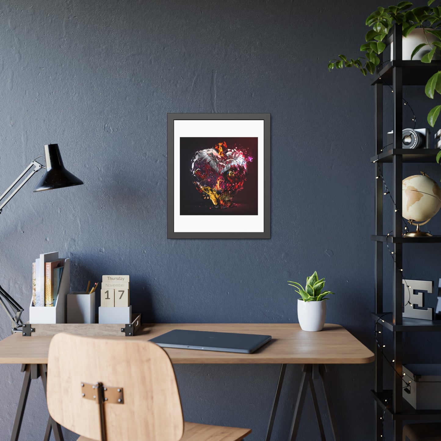 Tracey Taylor Fine Art "The Kaleidoscope of Being (21 Guns), 2024" Digital Mixed Media Framed Paper Poster