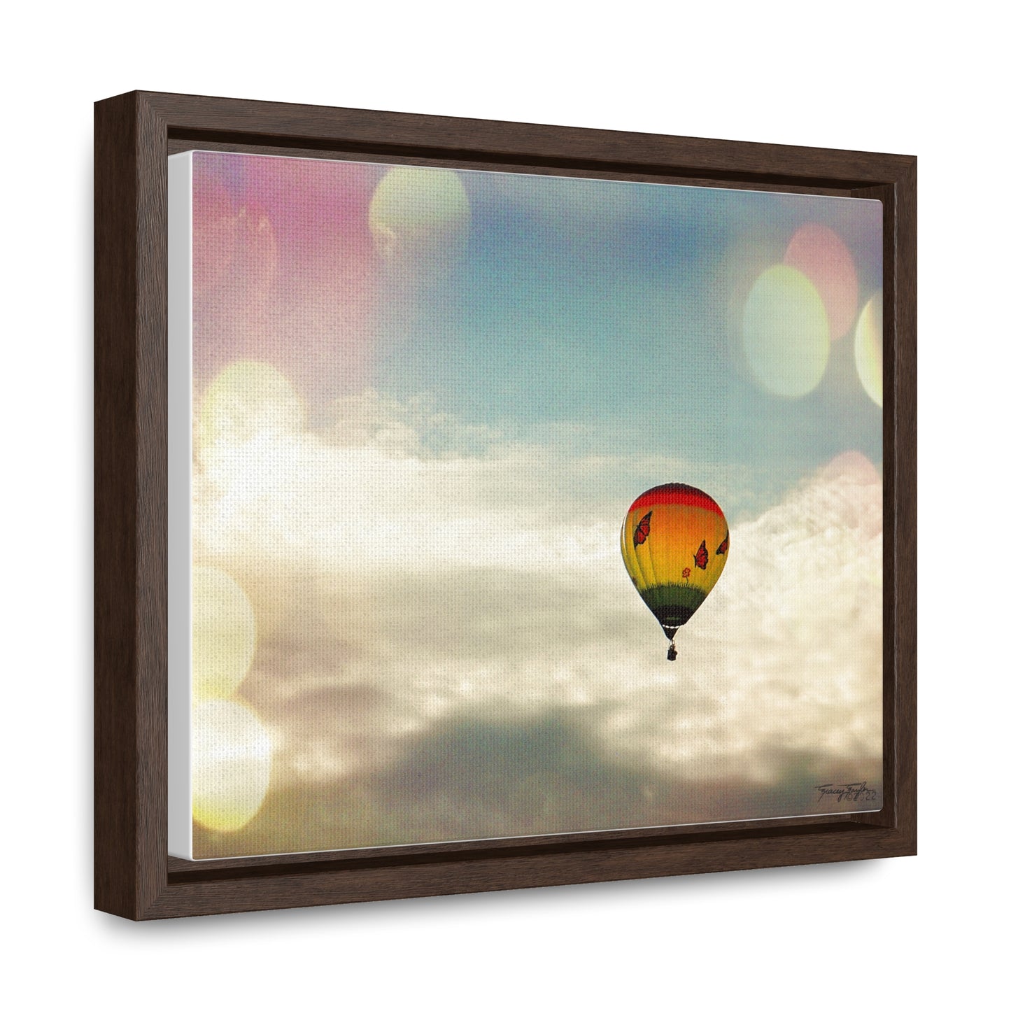 Tracey Taylor Fine Art "Bye Bye, Flutterby Sometime" Digital Mixed Media Gallery Canvas Wrap