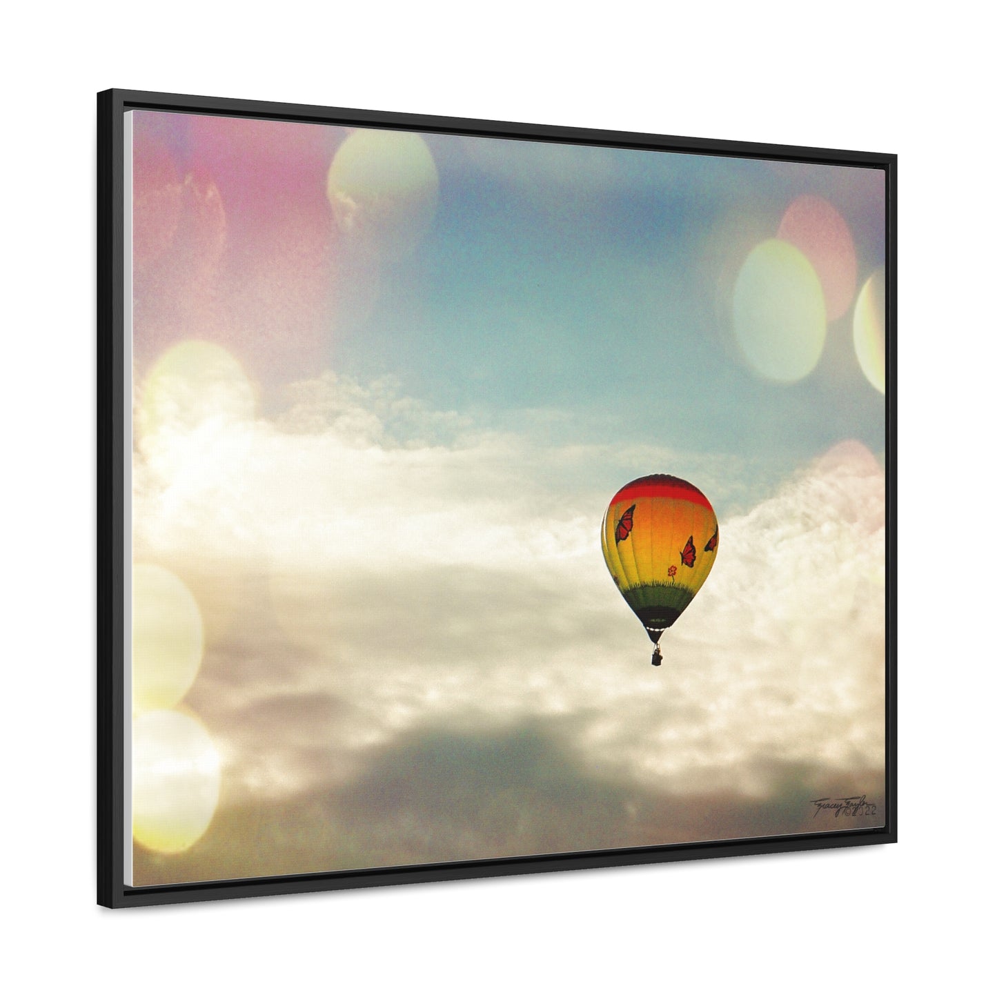 Tracey Taylor Fine Art "Bye Bye, Flutterby Sometime" Digital Mixed Media Gallery Canvas Wrap