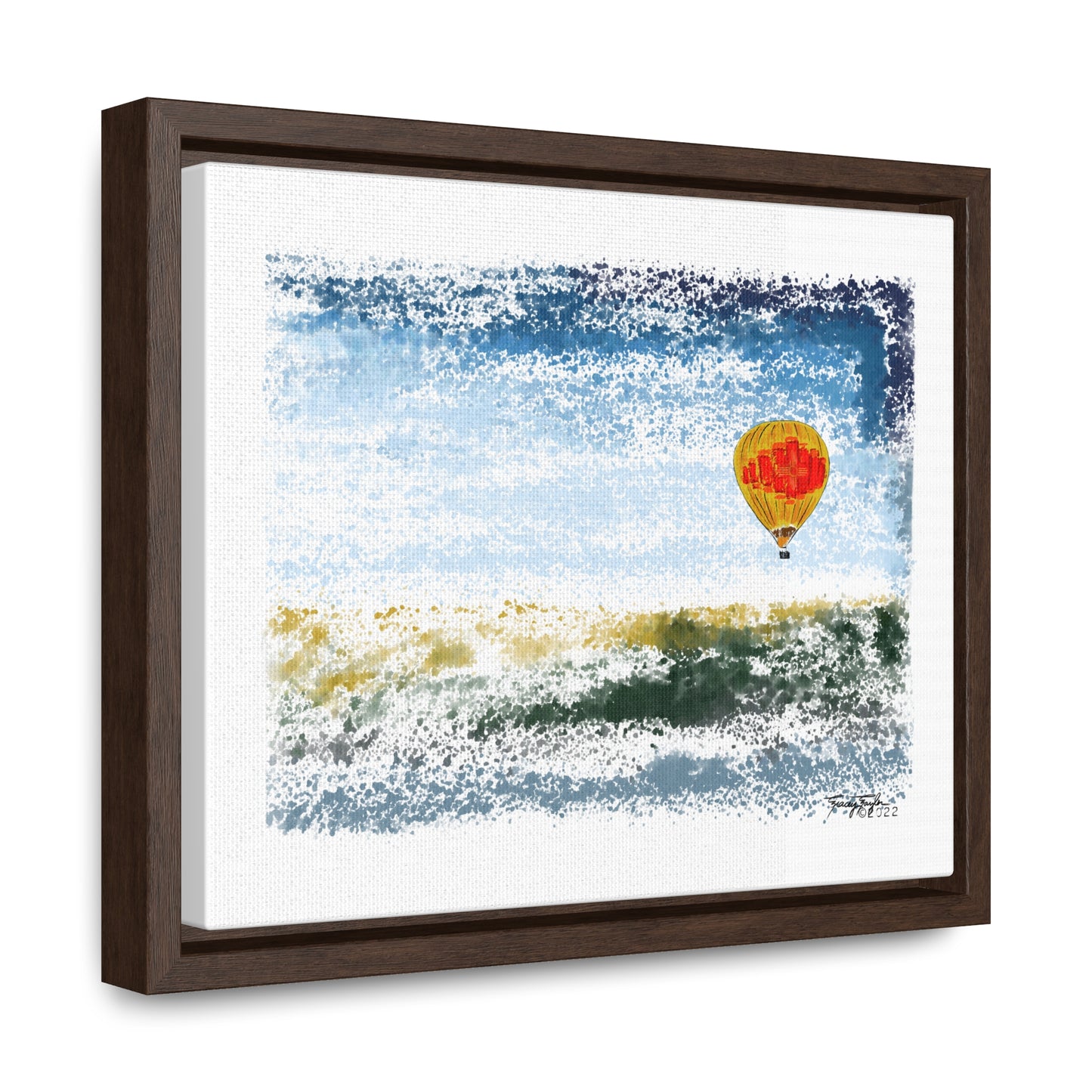 Tracey Taylor Fine Art "Zia Rio" Digital Watercolor Gallery Canvas Wrap
