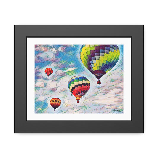 Tracey Taylor Fine Art "Drift" Digital Mixed Media Framed Paper Poster