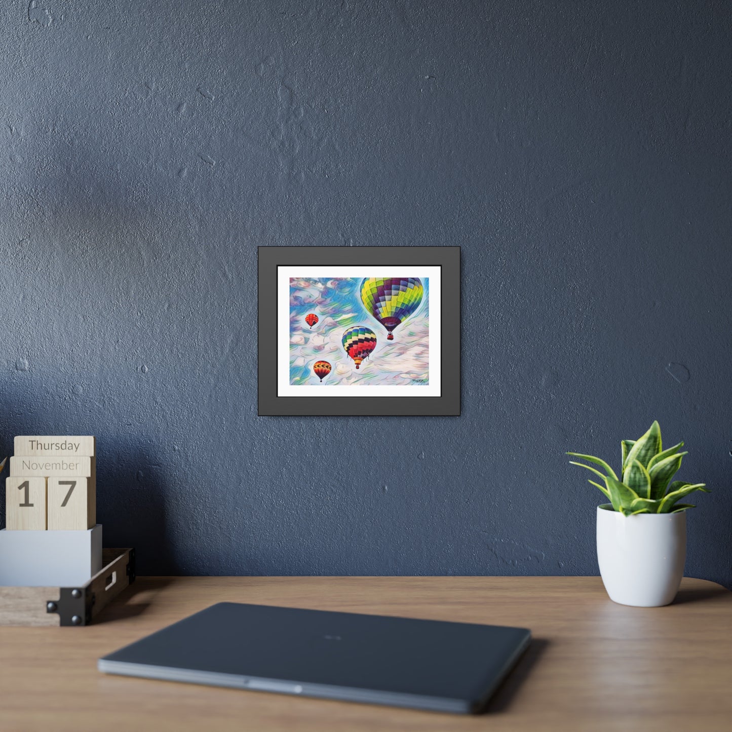 Tracey Taylor Fine Art "Drift" Digital Mixed Media Framed Paper Poster