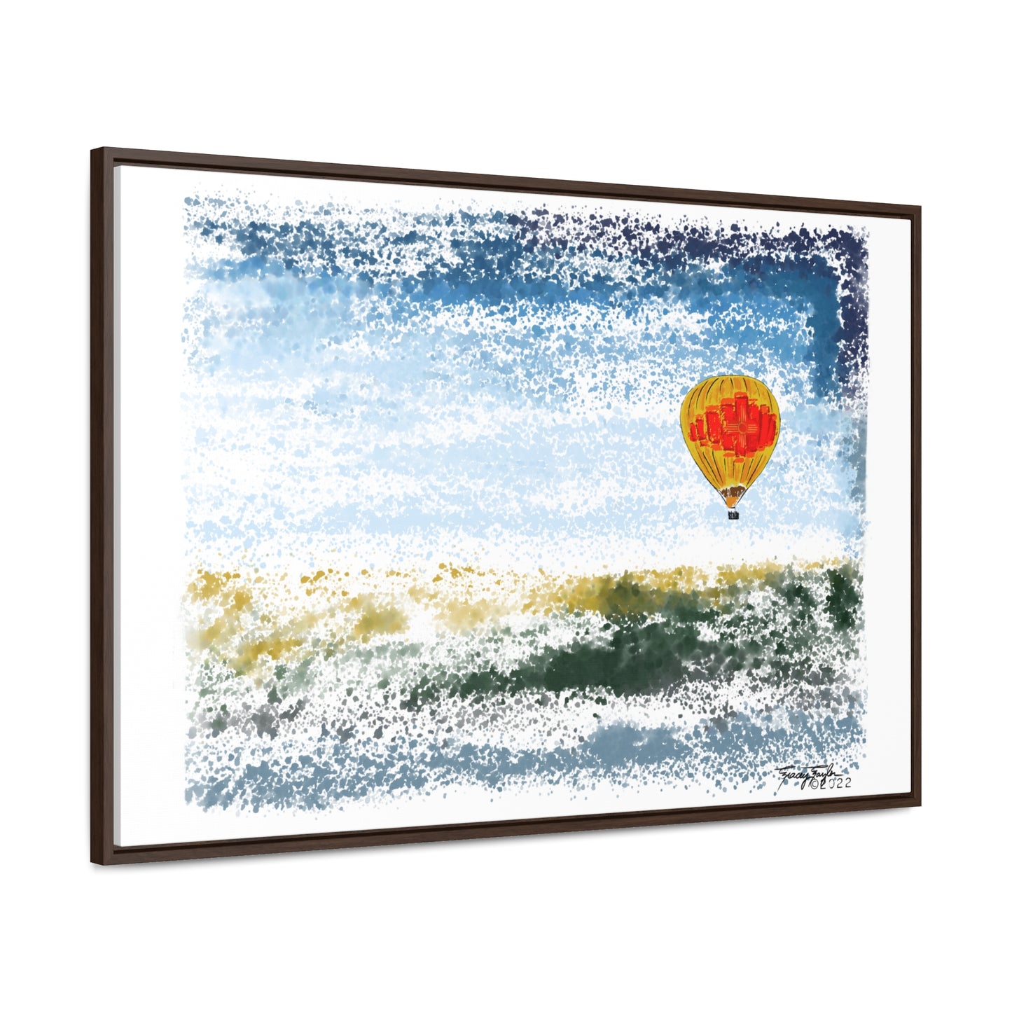 Tracey Taylor Fine Art "Zia Rio" Digital Watercolor Gallery Canvas Wrap