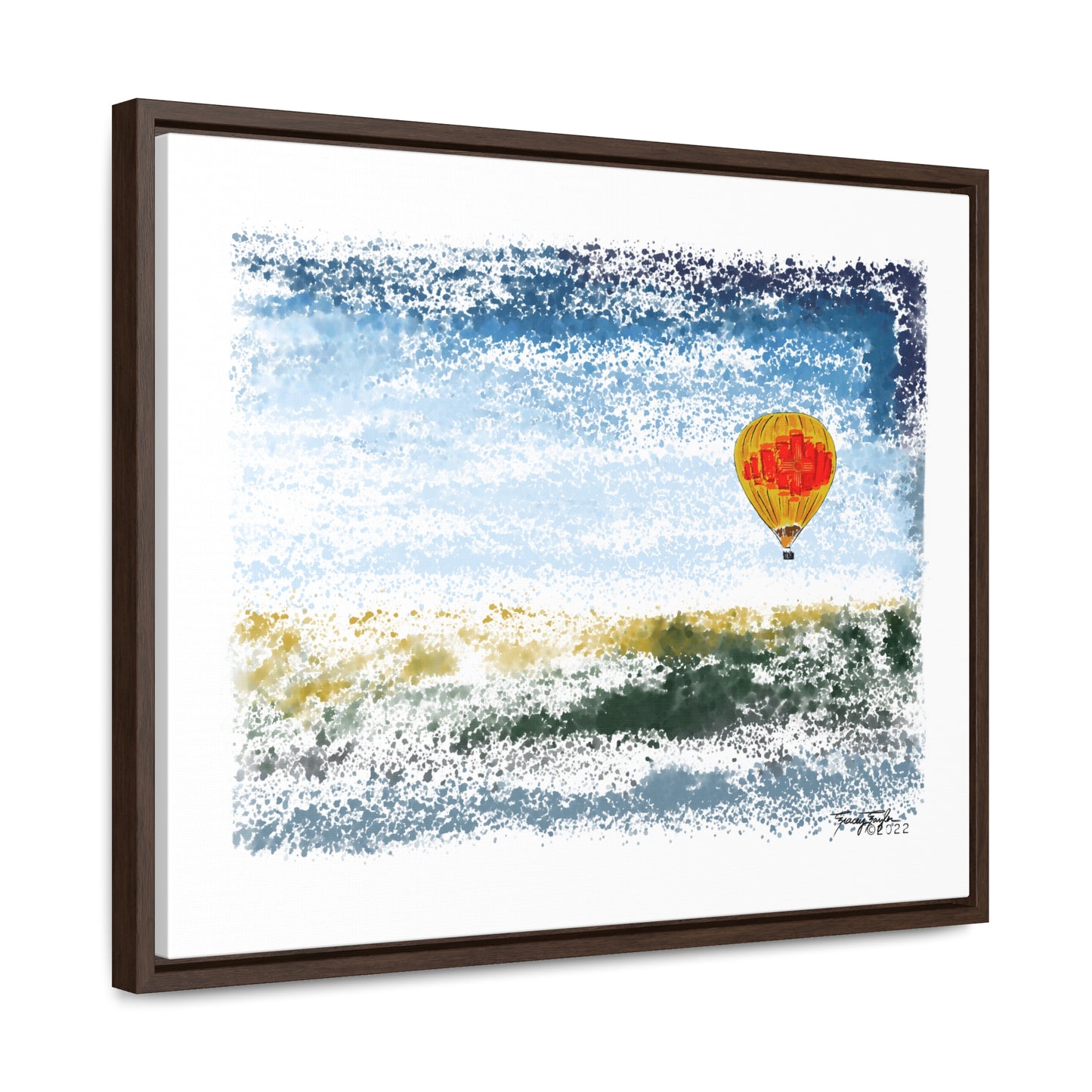 Tracey Taylor Fine Art "Zia Rio" Digital Watercolor Gallery Canvas Wrap