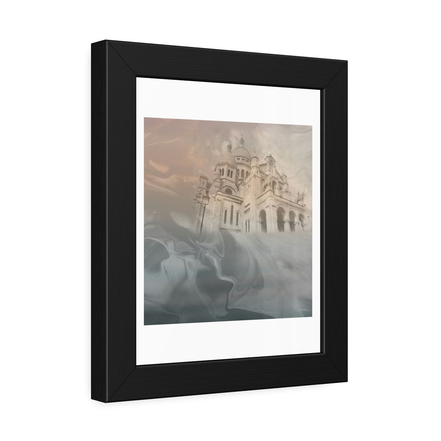 Tracey Taylor Fine Art "The Stairways of The Sacred Heart" Digital Mixed Media Framed Paper Poster