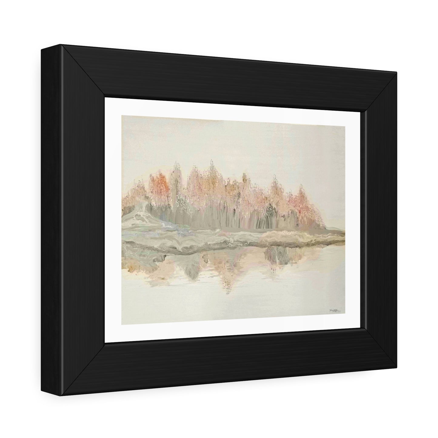 Tracey Taylor Fine Art "Shoreline" Digital Mixed Media Framed Paper Poster