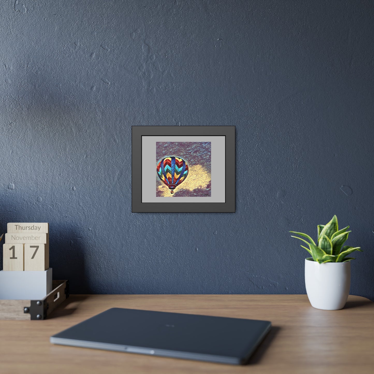 Tracey Taylor Fine Art "Dark Sky 1" Digital Mixed Media Framed Paper Poster