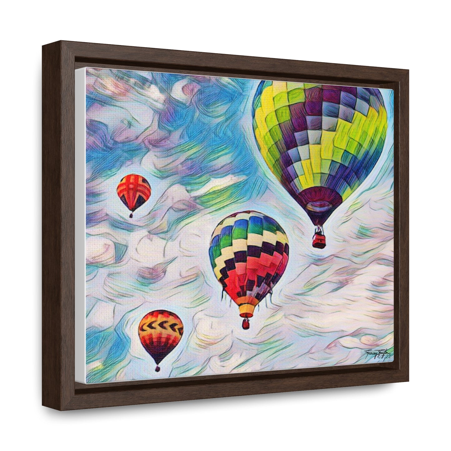 Tracey Taylor Fine Art "Drift" Digital Mixed Media Gallery Canvas Wrap