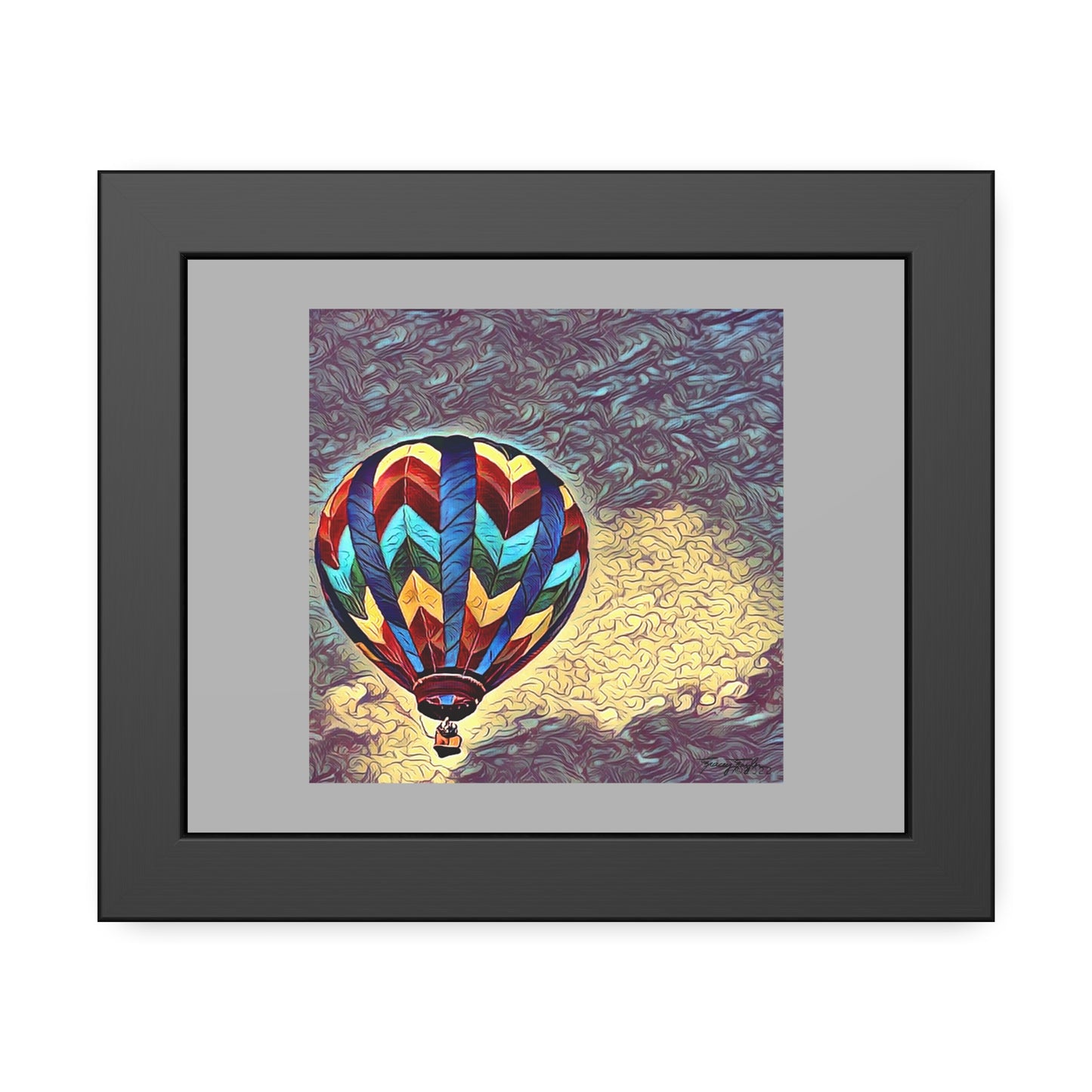 Tracey Taylor Fine Art "Dark Sky 1" Digital Mixed Media Framed Paper Poster