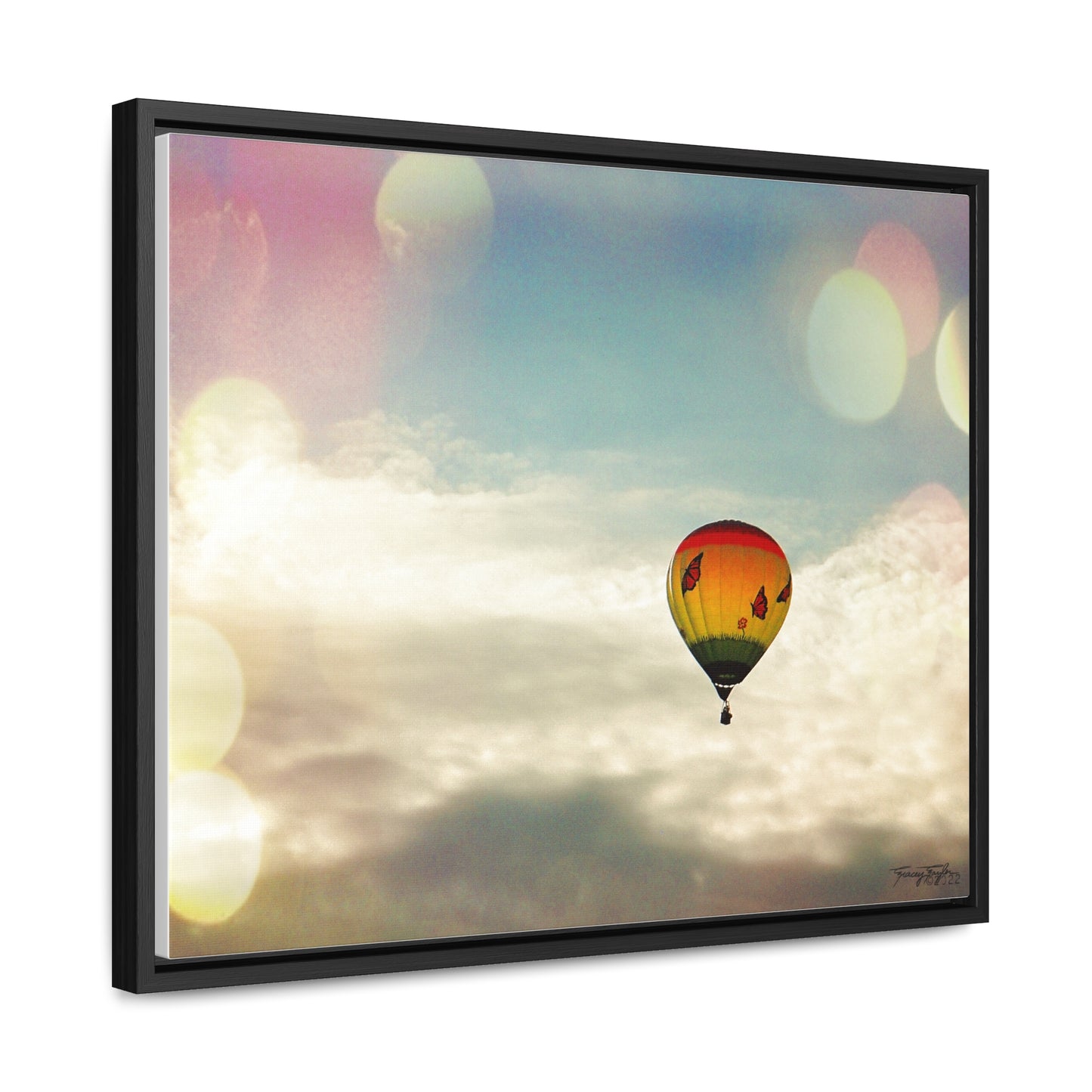 Tracey Taylor Fine Art "Bye Bye, Flutterby Sometime" Digital Mixed Media Gallery Canvas Wrap