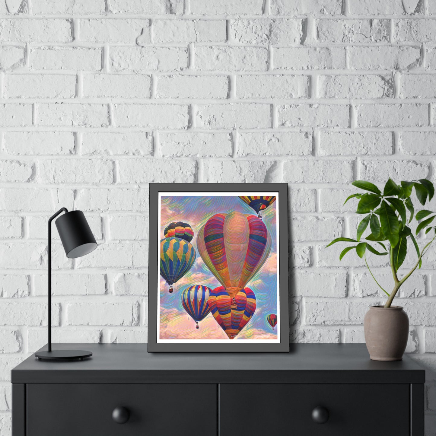 Tracey Taylor Fine Art "Pop" Digital Mixed Media Framed Paper Poster