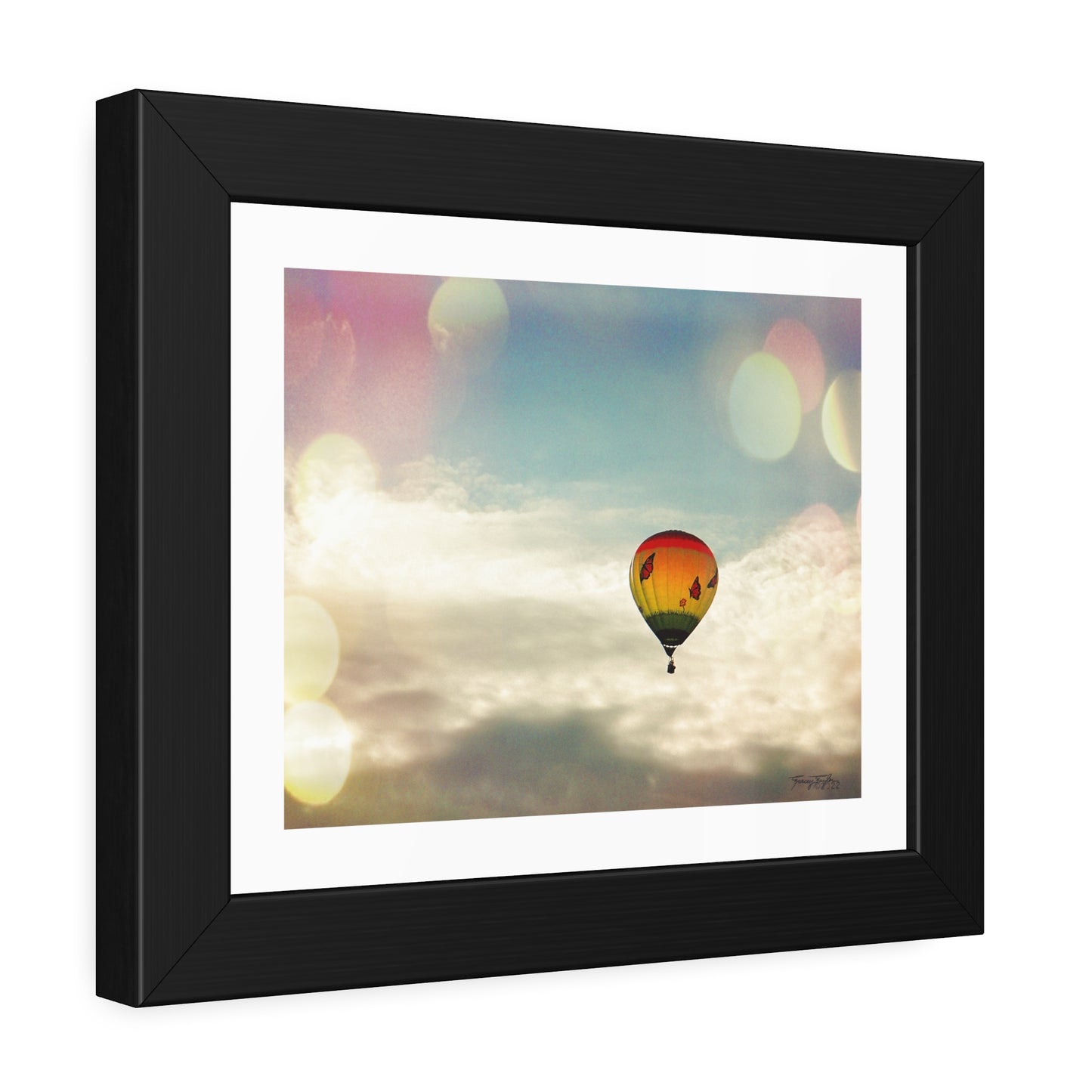 Tracey Taylor Fine Art "Bye Bye, Flutterby Sometime" Digital Mixed Media Framed Paper Poster
