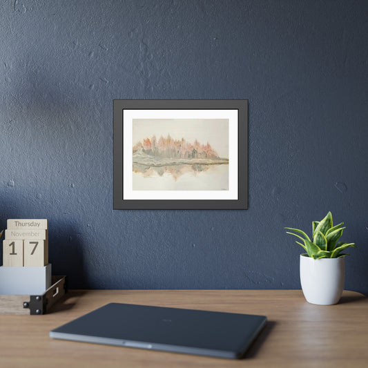 Tracey Taylor Fine Art "Shoreline" Digital Mixed Media Framed Paper Poster