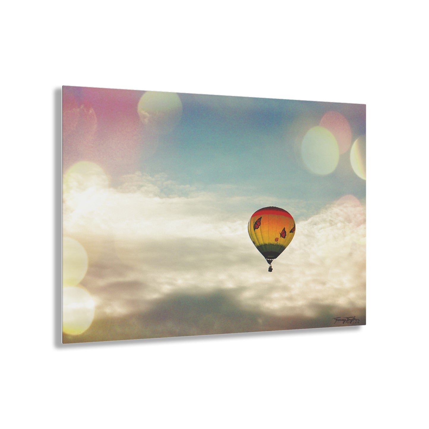 Tracey Taylor Fine Art "Bye Bye, Flutterby Sometime" Digital Mixed Media Acrylic Print