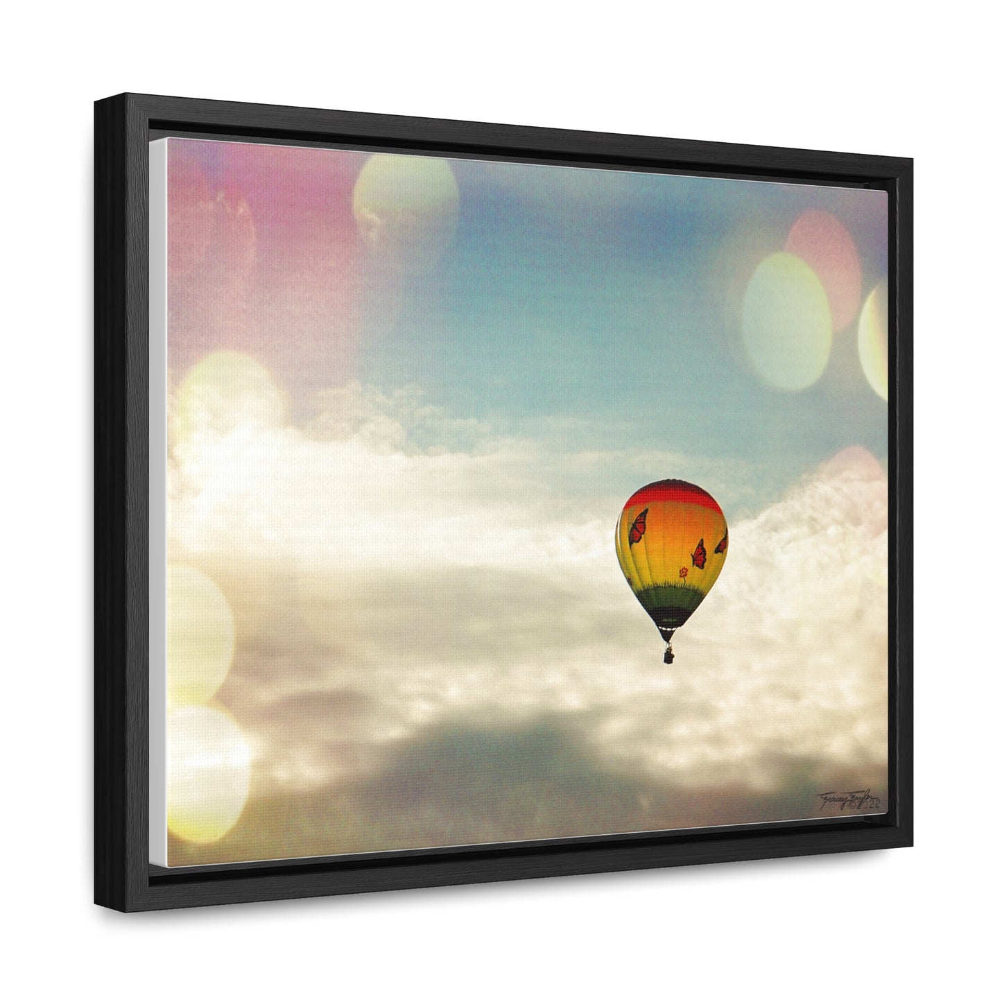 Tracey Taylor Fine Art "Bye Bye, Flutterby Sometime" Digital Mixed Media Gallery Canvas Wrap