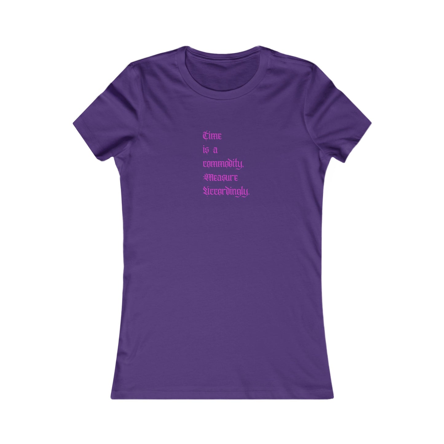 BeSpoke Time is a Commodity Women's Fan Tee