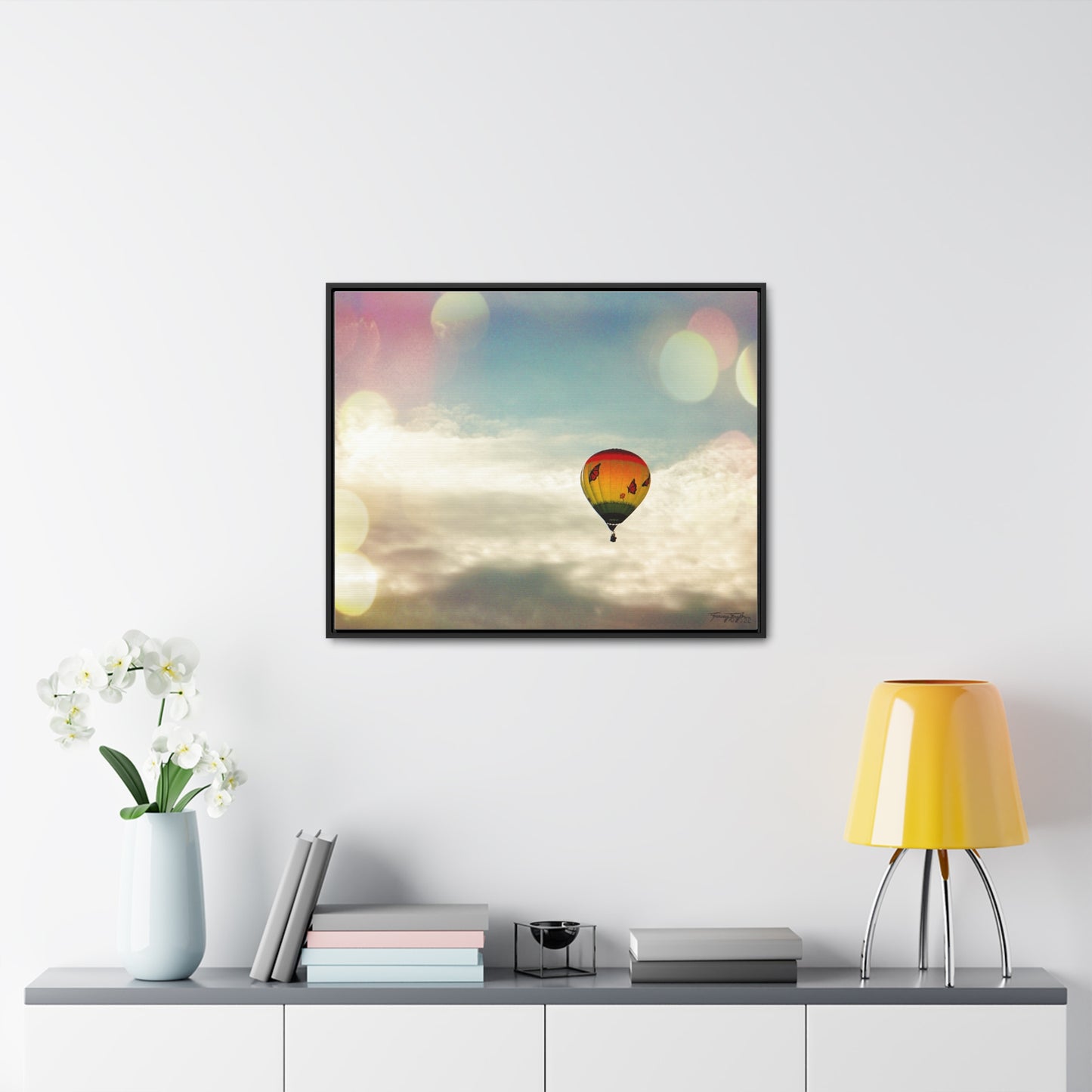 Tracey Taylor Fine Art "Bye Bye, Flutterby Sometime" Digital Mixed Media Gallery Canvas Wrap