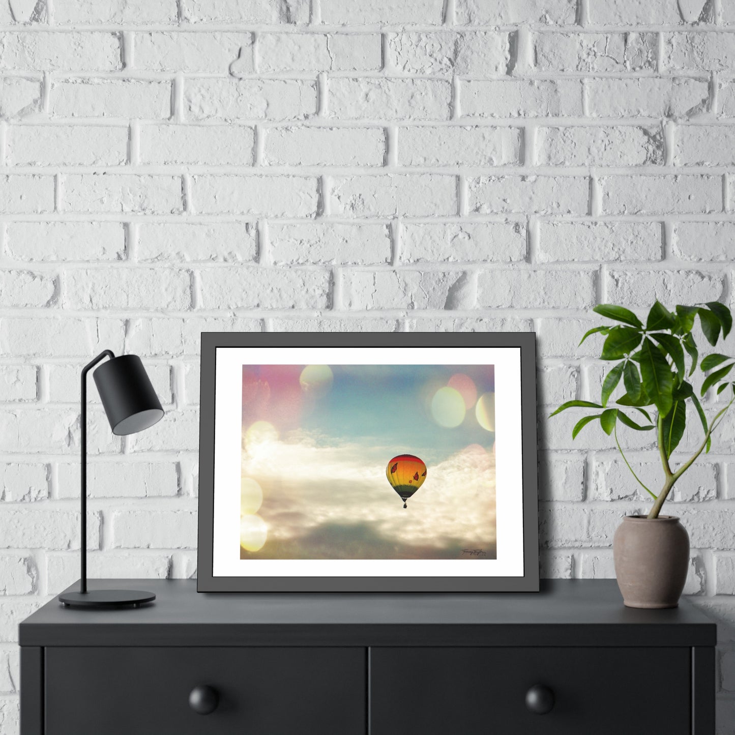 Tracey Taylor Fine Art "Bye Bye, Flutterby Sometime" Digital Mixed Media Framed Paper Poster